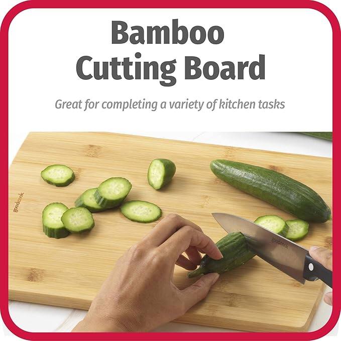 Bamboo Cutting Board

Great for completing a variety of kitchen tasks