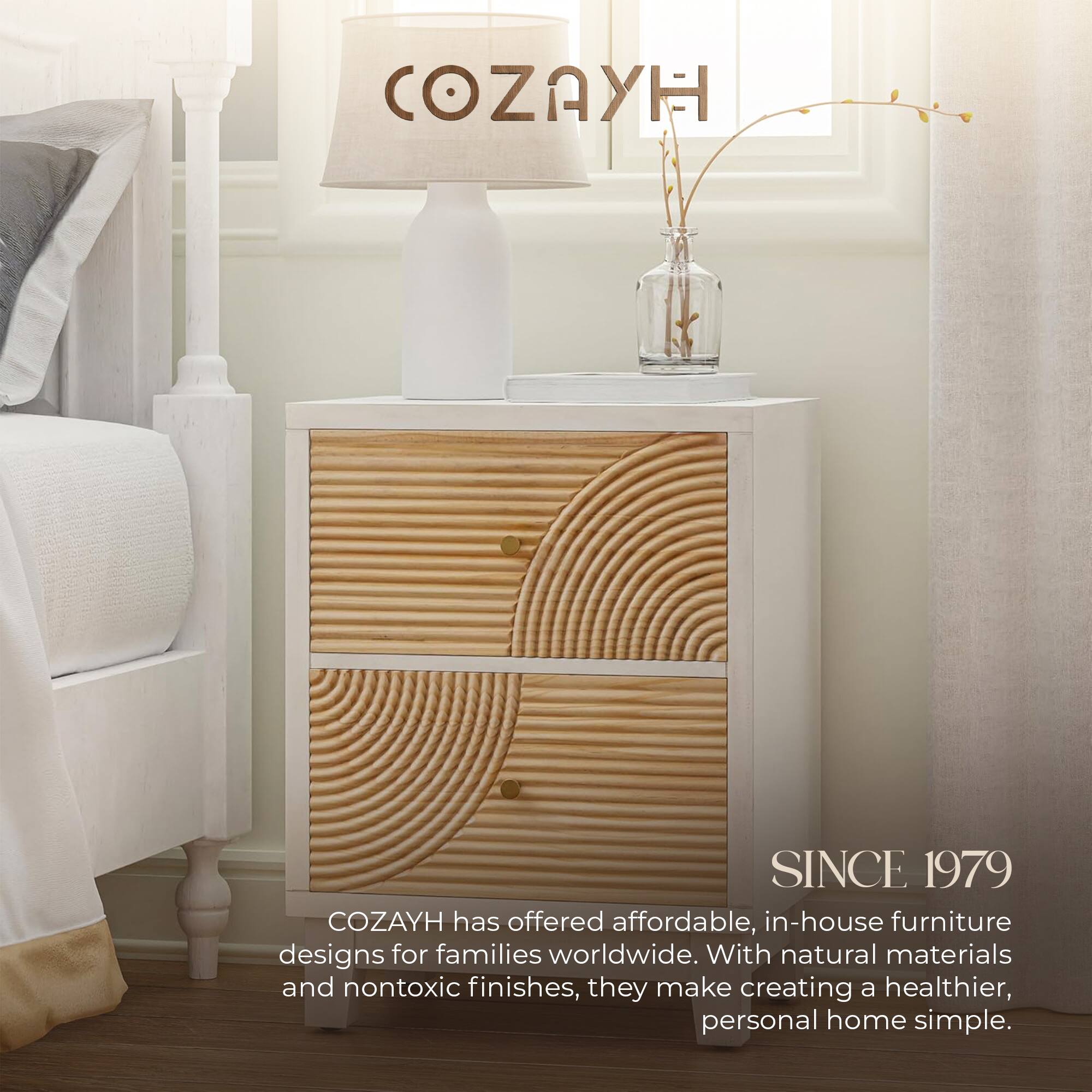 COZAYH SINCE 1979

COZAYH has offered affordable, in-house furniture designs for families worldwide. With natural materials and nontoxic finishes, they make creating a healthier, personal home simple.