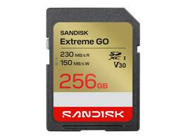 SANDISK - Extreme GO SD 256GB SDXC Memory Card - Up to 230MB/s - UHS-I U3 V30 4K UHD - SDSDXGN-256G-GNCIN