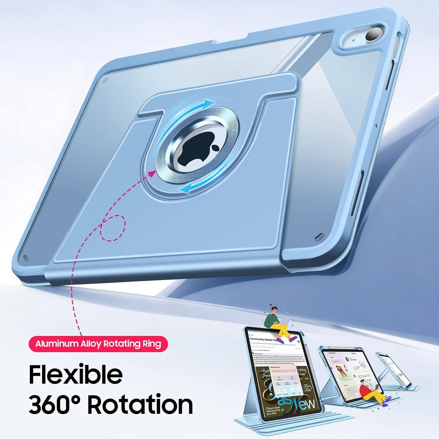 Aluminum Alloy Rotating Ring Flexible 360° Rotation