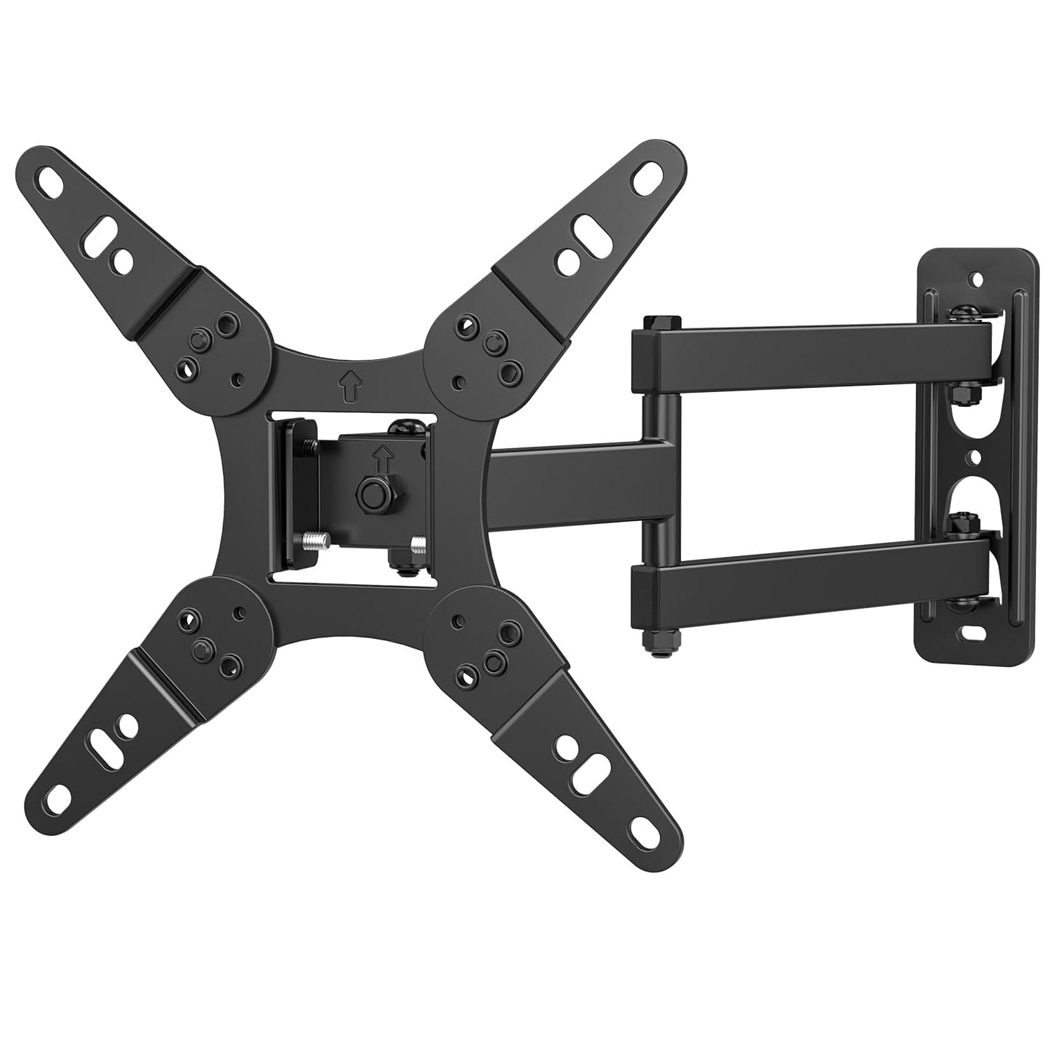 Dazzed Corner - Full Motion TV Wall Mount for 13‑43" Screens, Articulating Swivel Tilt Extension, Max 200x200mm VESA - Black