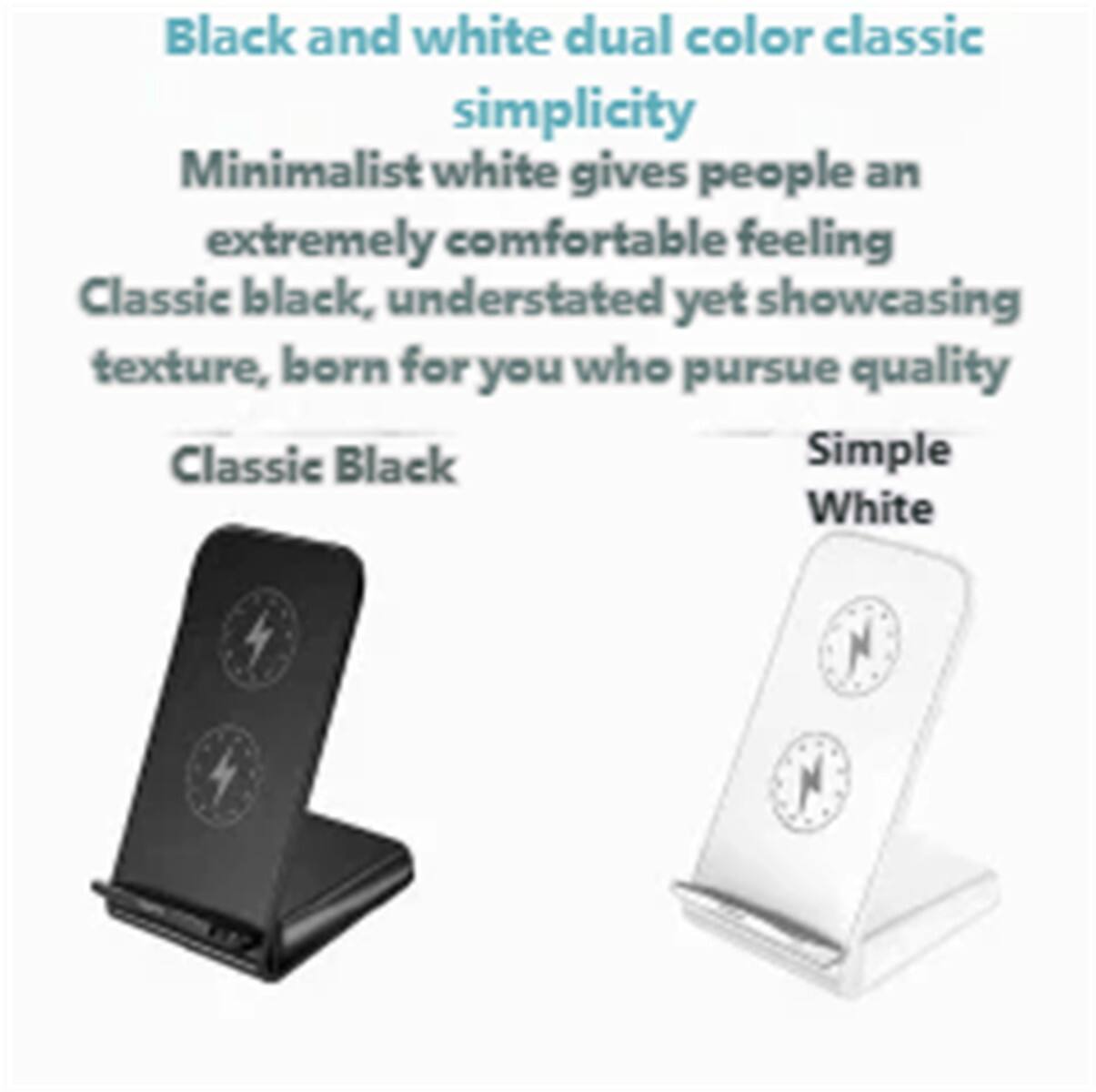 Black and white dual color classic simplicity  
Minimalist white gives people an extremely comfortable feeling  
Classic black, understated yet showcasing texture, born for you who pursue quality  

Classic Black  
Simple White