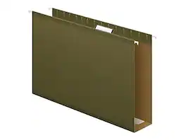 Pendaflex - Reinforced Hanging File Folders, Extra Capacity, 5-Tab, Legal Size, Standard 25/Box - Green