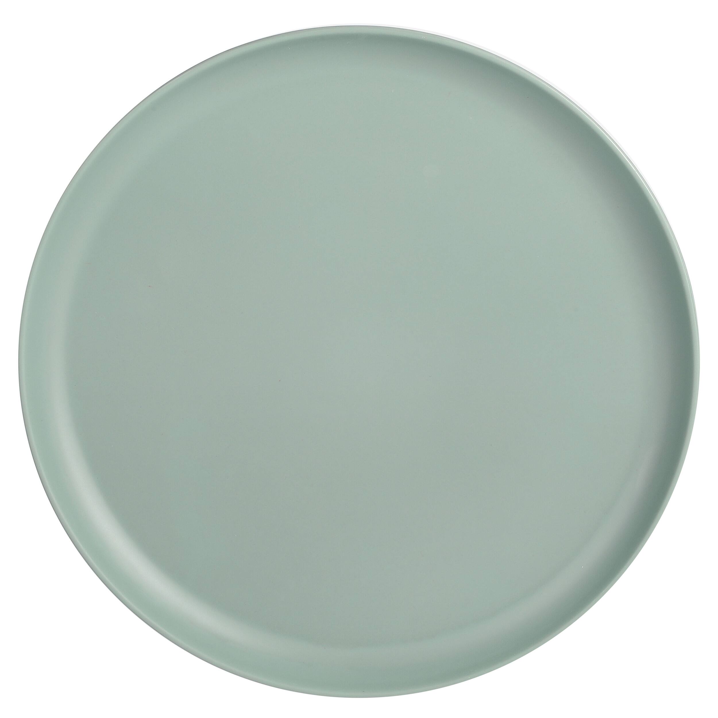 Alt View 5. Gibson - Gibson Home Canyon Crest 12 Piece Stackable Melamine Dinnerware Set in Sage - Dark Sage.