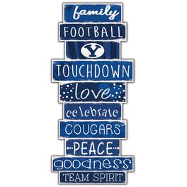 Fan Creations - BYU Cougars 5'' x 24'' Celebrations Stack Sign - Multicolor