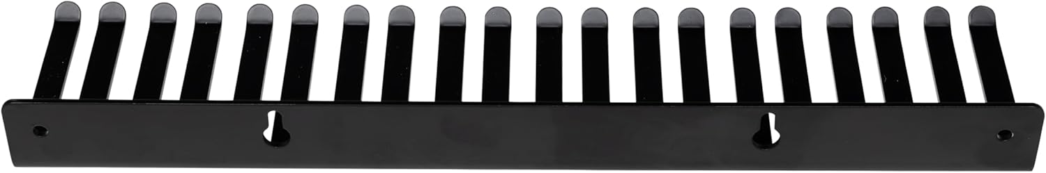 Left. Gator Frameworks - Wall Mountable Steel Cable Hanger and Organizer with 19 Alternating Slots.