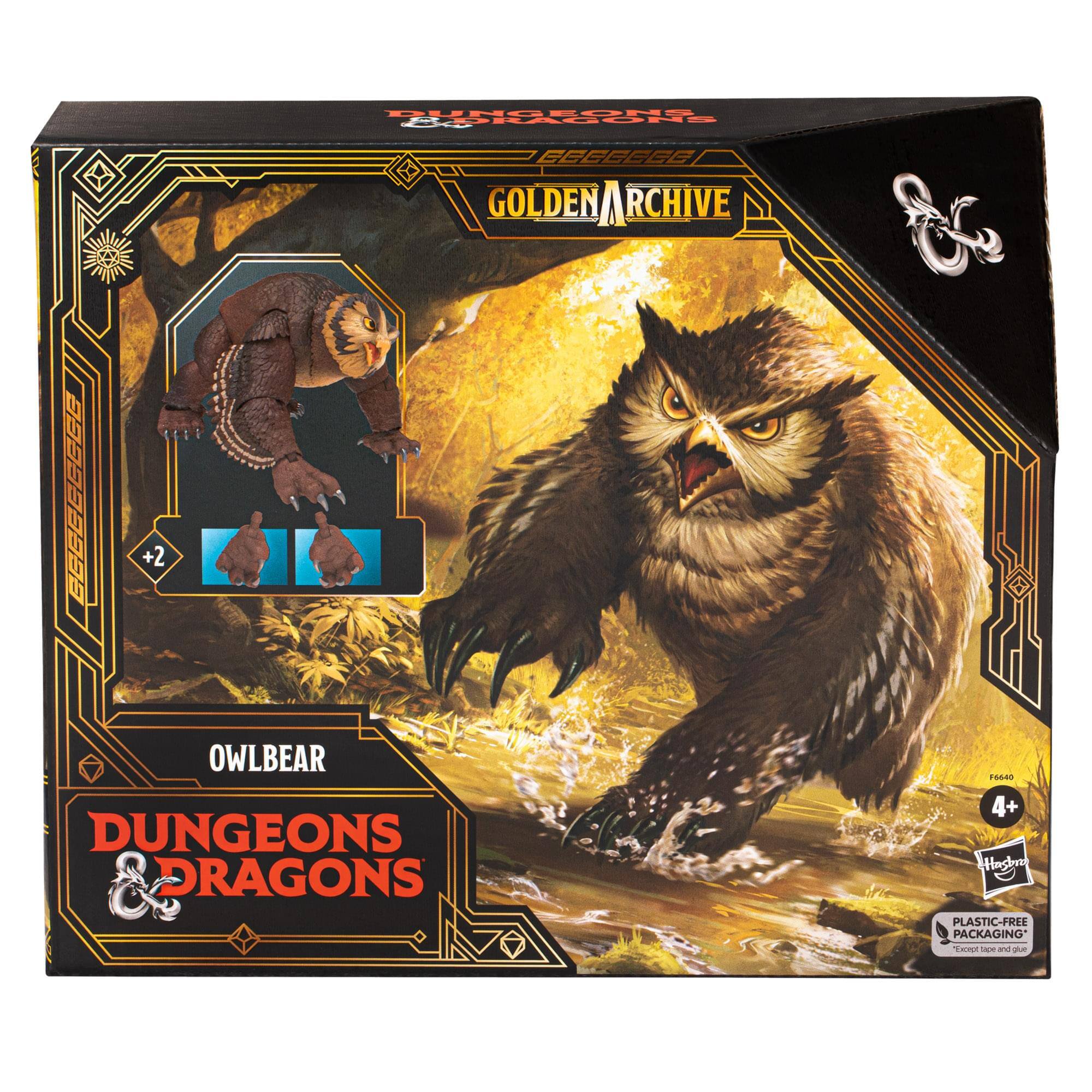 DUNGEONS & DRAGONS  
GOLDEN ARCHIVE  
OWLBEAR  
+2  
4+  
PLASTIC-FREE PACKAGING  
Exclusive tape and glue  
Tavern - ael