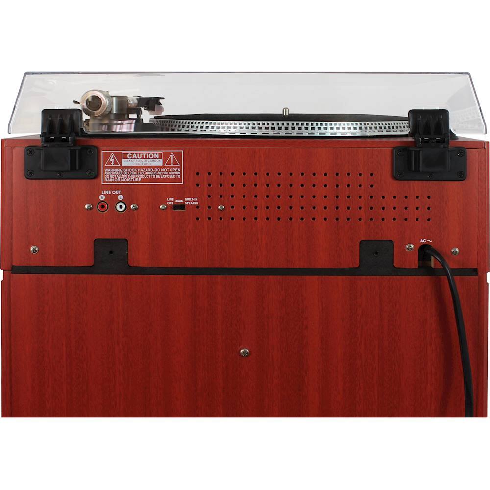 Alt View 12. Spectra - SB6059 Bluetooth Stereo Turntable with Storage - Brown.