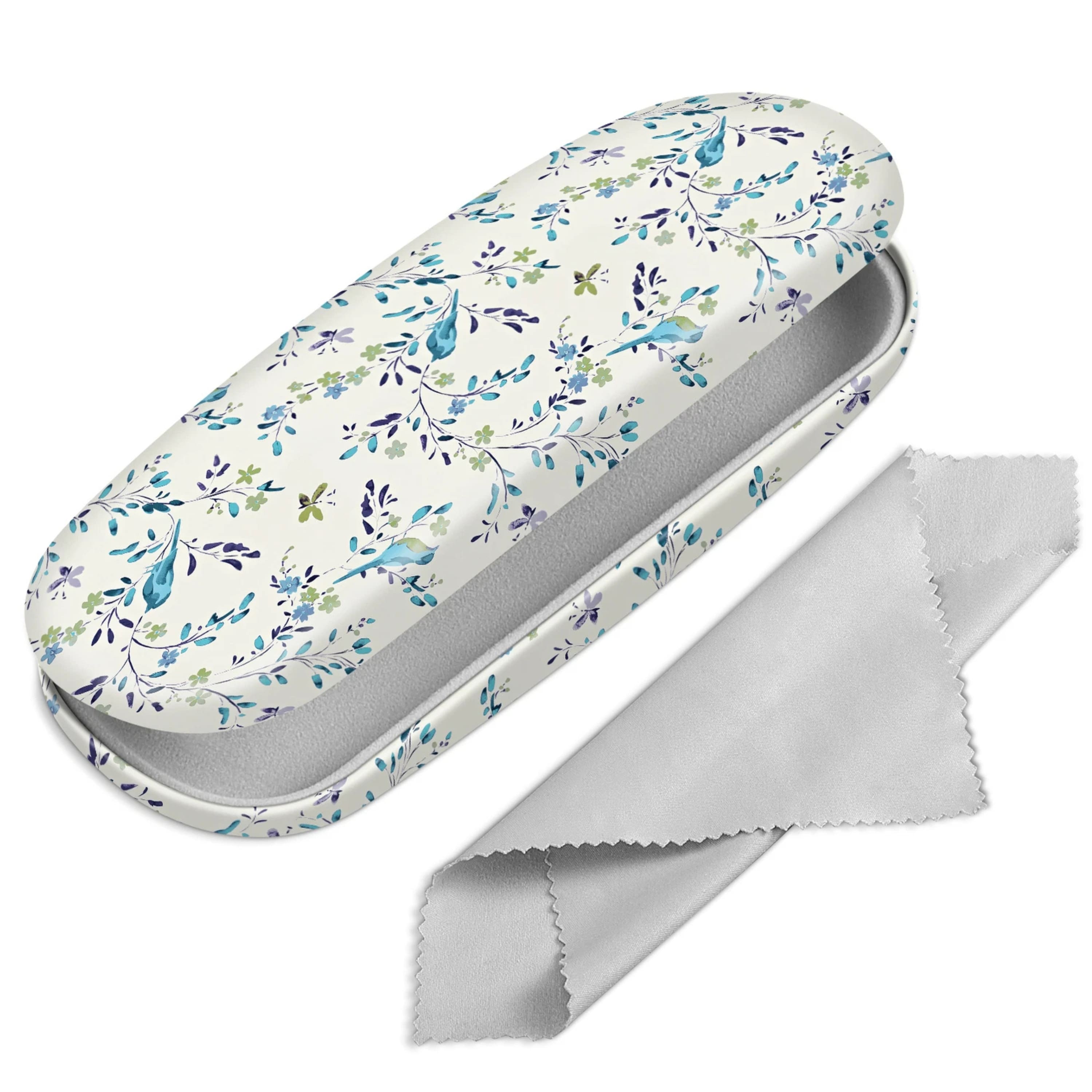 Kitcheniva - Durable Hard Shell Eyeglasses Box With Cleaning Cloth Protective Cover - Blue Robins price history on PriceWatchPro
