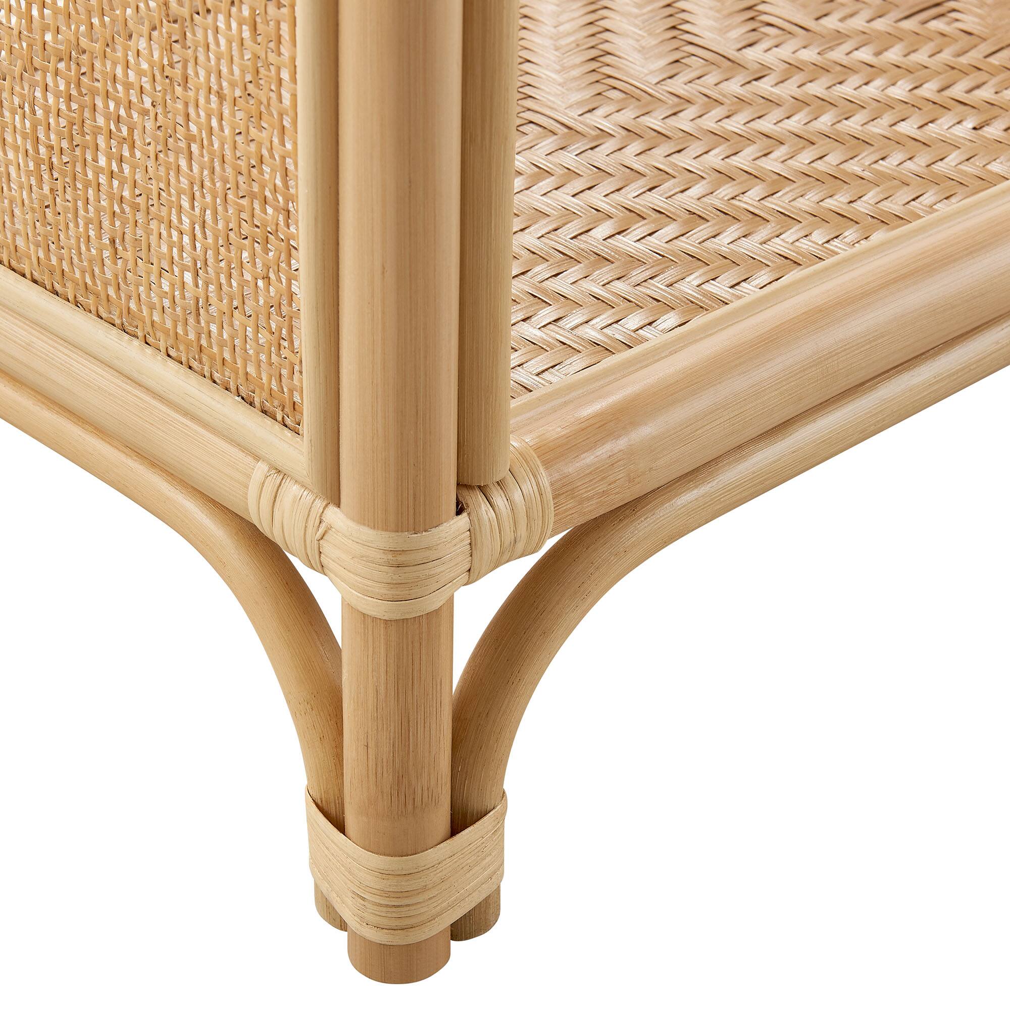 Alt View 4. Modway - Celeste 67 Inch Tall Arched Natural Rattan Bookshelf by Modway - Natural.