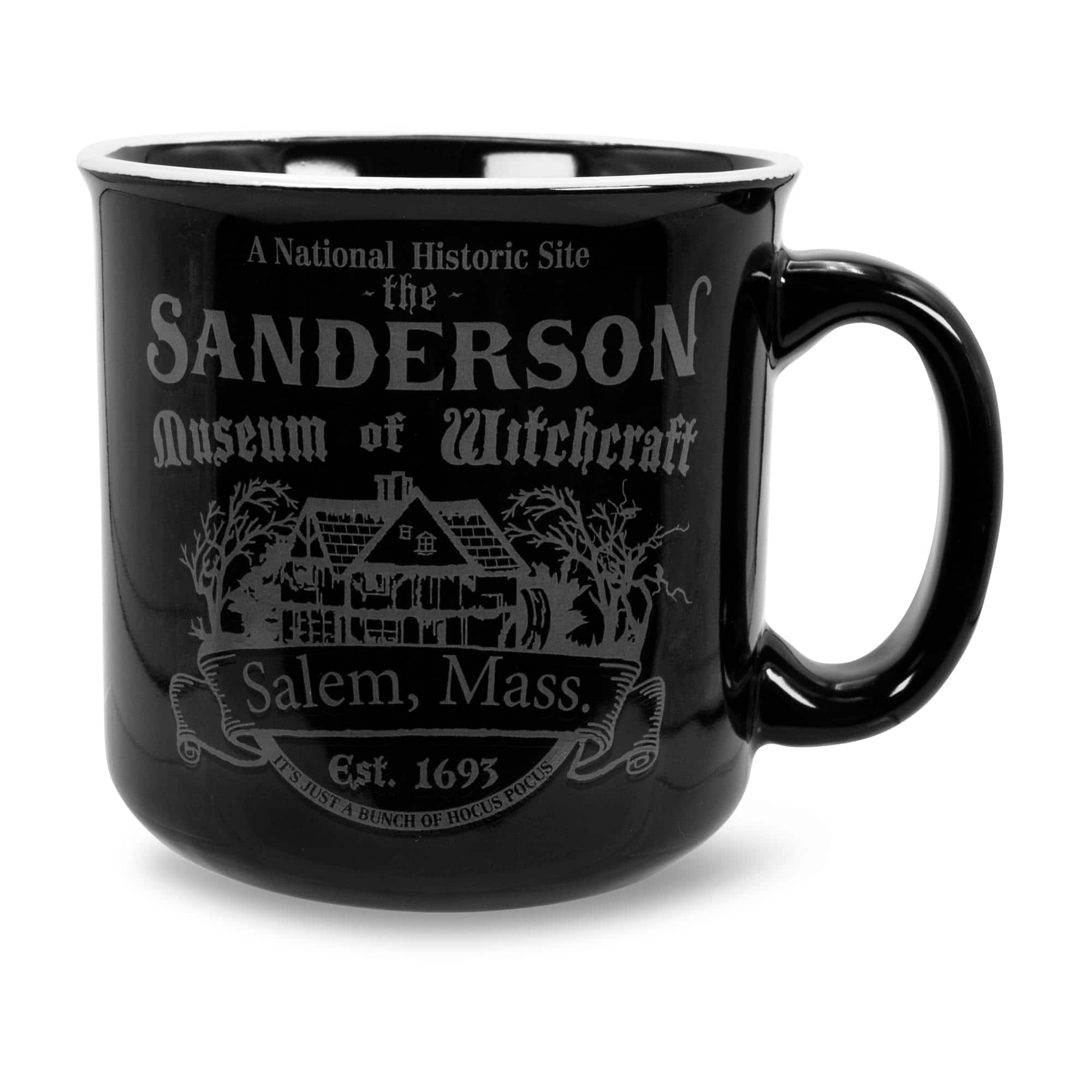 Disney - Hocus Pocus Sanderson Museum Ceramic Camper Mug | Holds 20 Ounces - Black