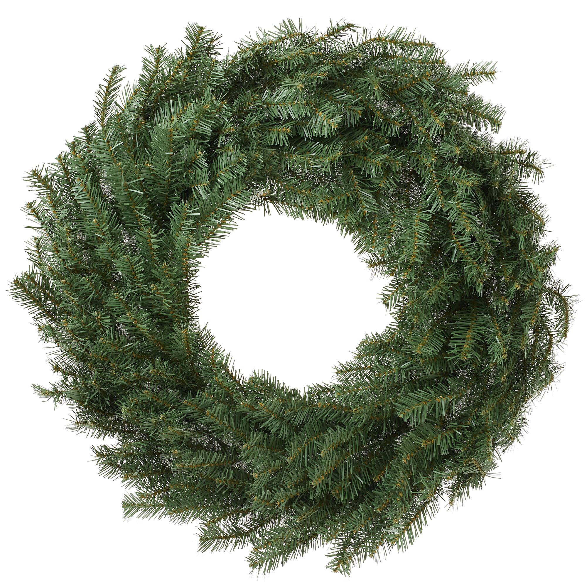 Front. Casafield - 36" Green Fir Artificial Holiday Christmas Wreath Holiday Décor - Green.