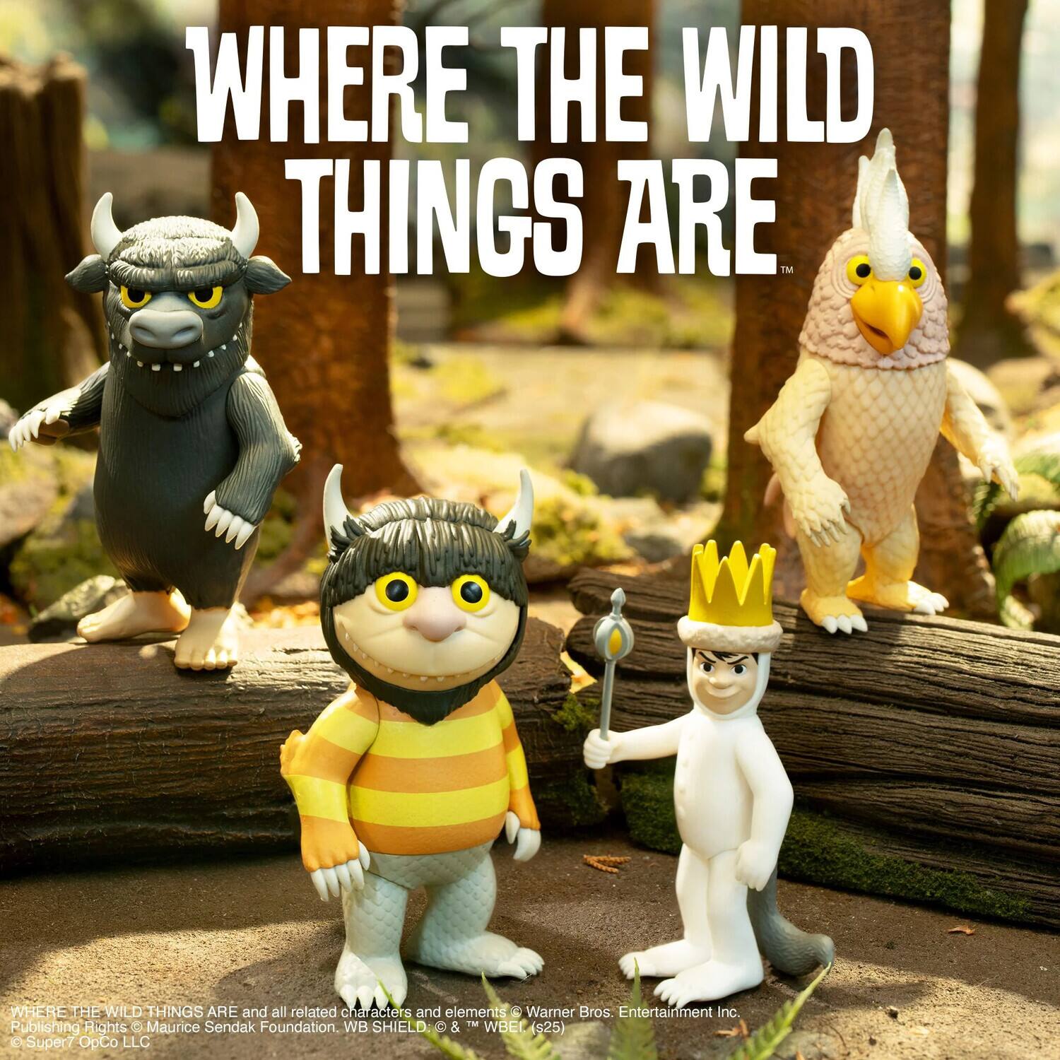 WHERE THE WILD THINGS ARE™ WHERE THE WILD THINGS ARE and all related characters and elements © Warner Bros. Entertainment Inc. a Maurice Sendak Foundation. WB SHIELD. & TM WBEL Publishing Rights (s25) 3 Super7 OpCo LLC.