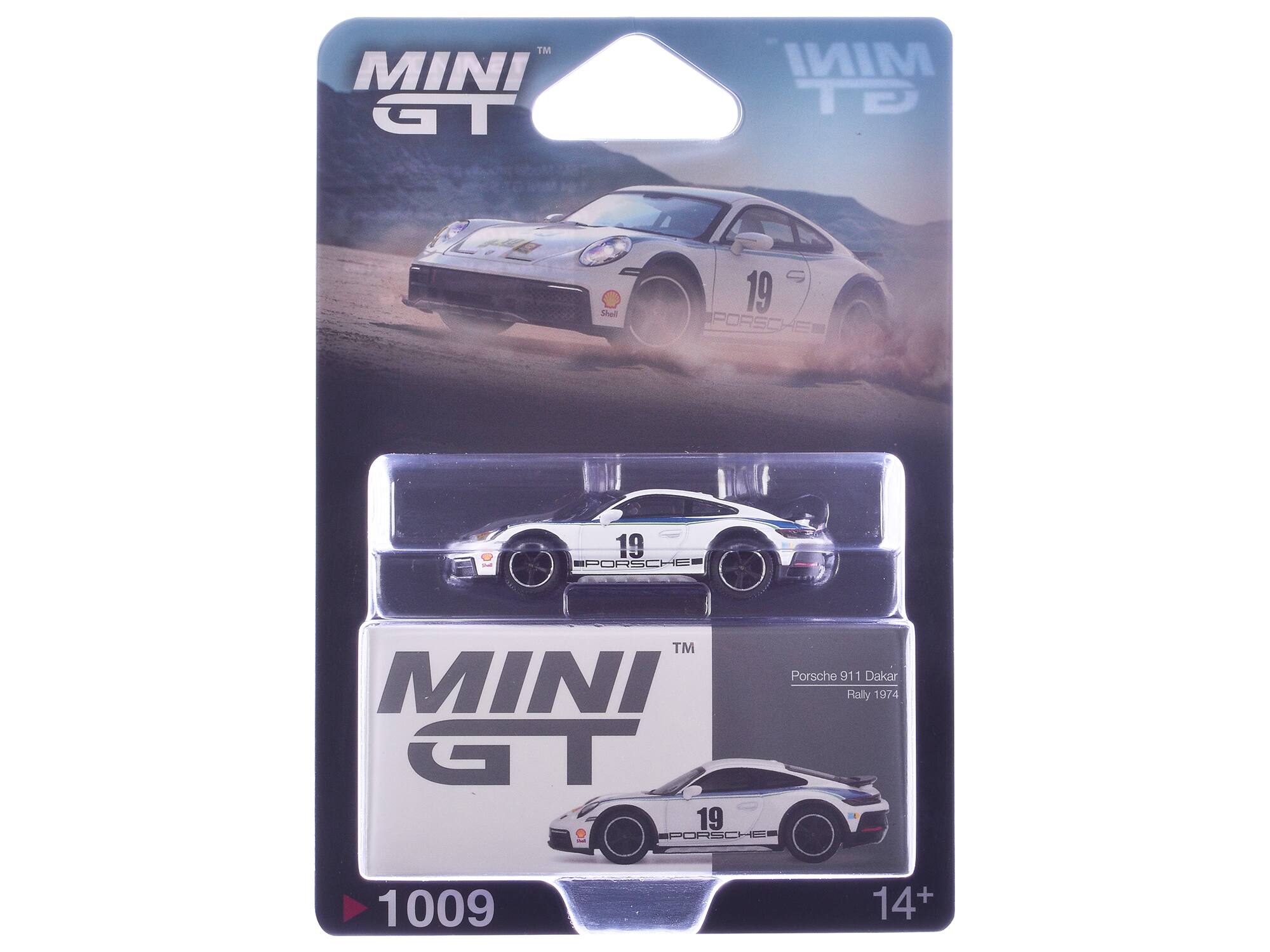 MINI GT  
MINI GT Shul S  
19 PORSCHE  
19 PORSCHE  
TM Porsche 911 Dakar  
MINI Rally 1974  
GT 19  
9 PORSCHE  
1009  
14+
