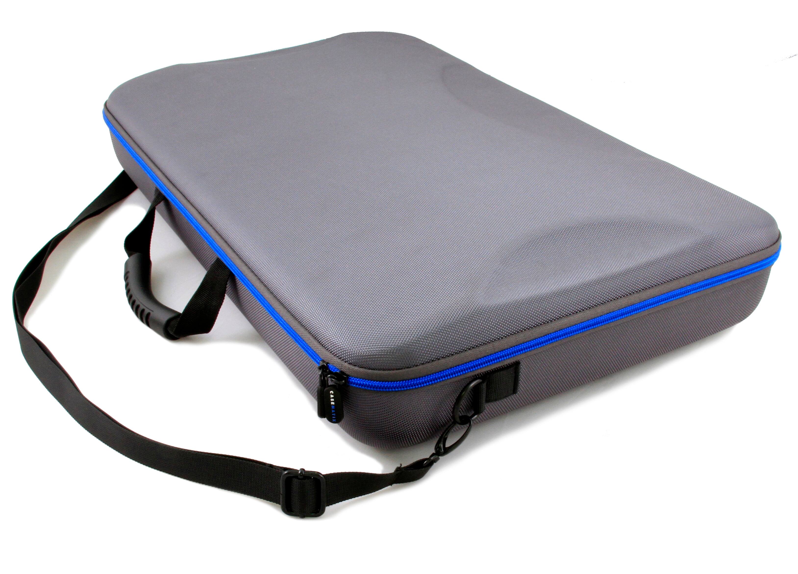 Alt View 4. CASEMATIX - DJ Controller Case Fits Hercules Inpulse 500 – Hard Shell Mixer Travel Case with Foam Protection & Strap.