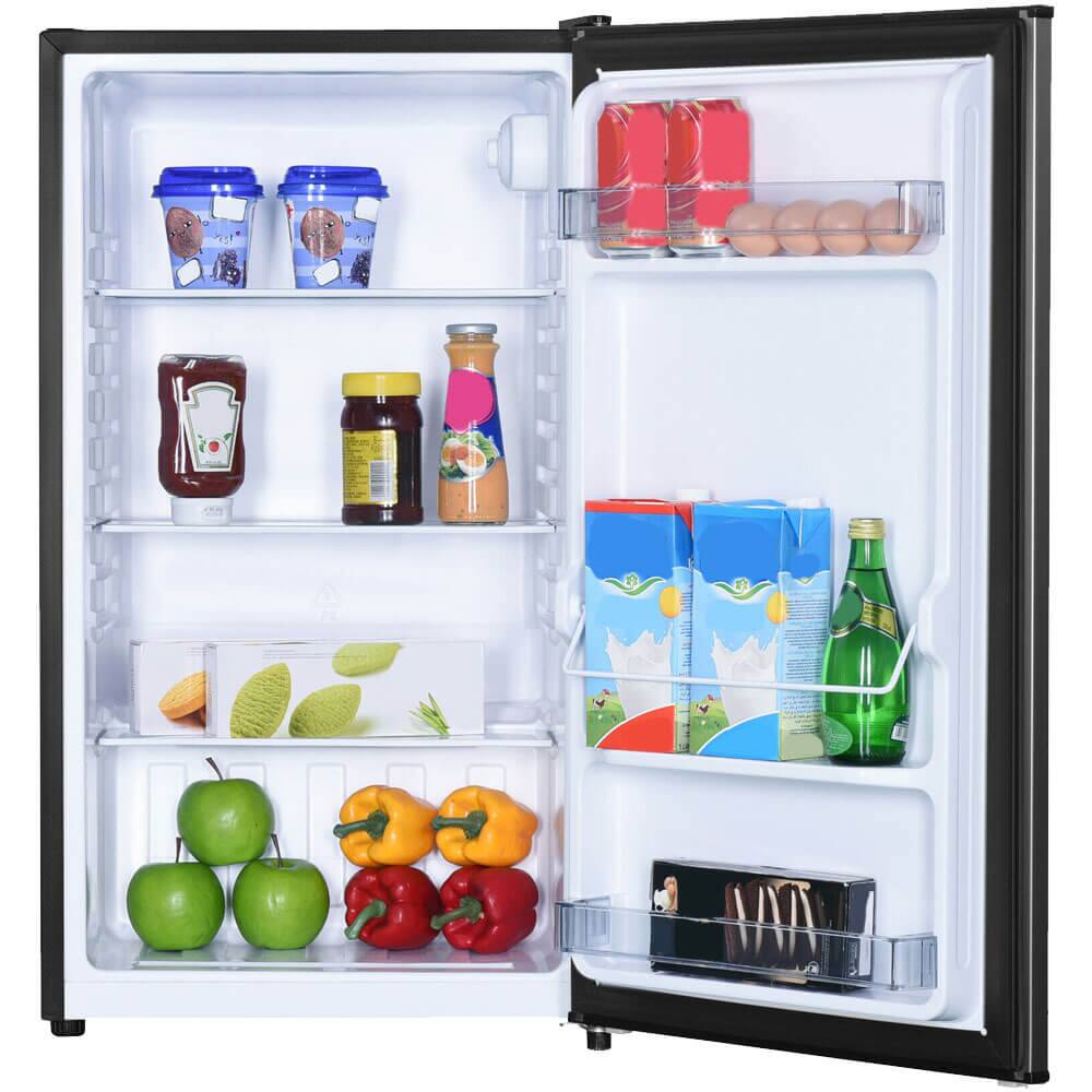 Alt View 1. Danby - Danby DAR032B2SLM 3.2 Cu. Ft. Stainless Compact Refrigerator - Stainless.