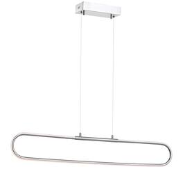 Jonathan Y - Ned 39" Dimmable Adjustable Integrated LED Metal Linear Pendant - Chrome