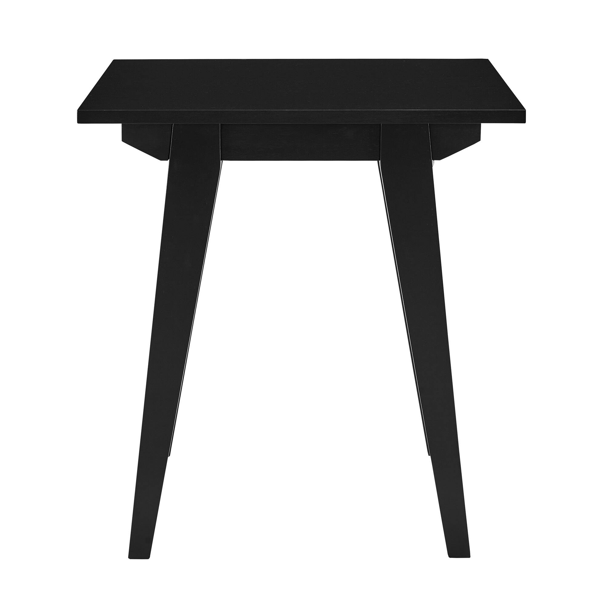 Front. Walker Edison - Scandi Side Table - Black.