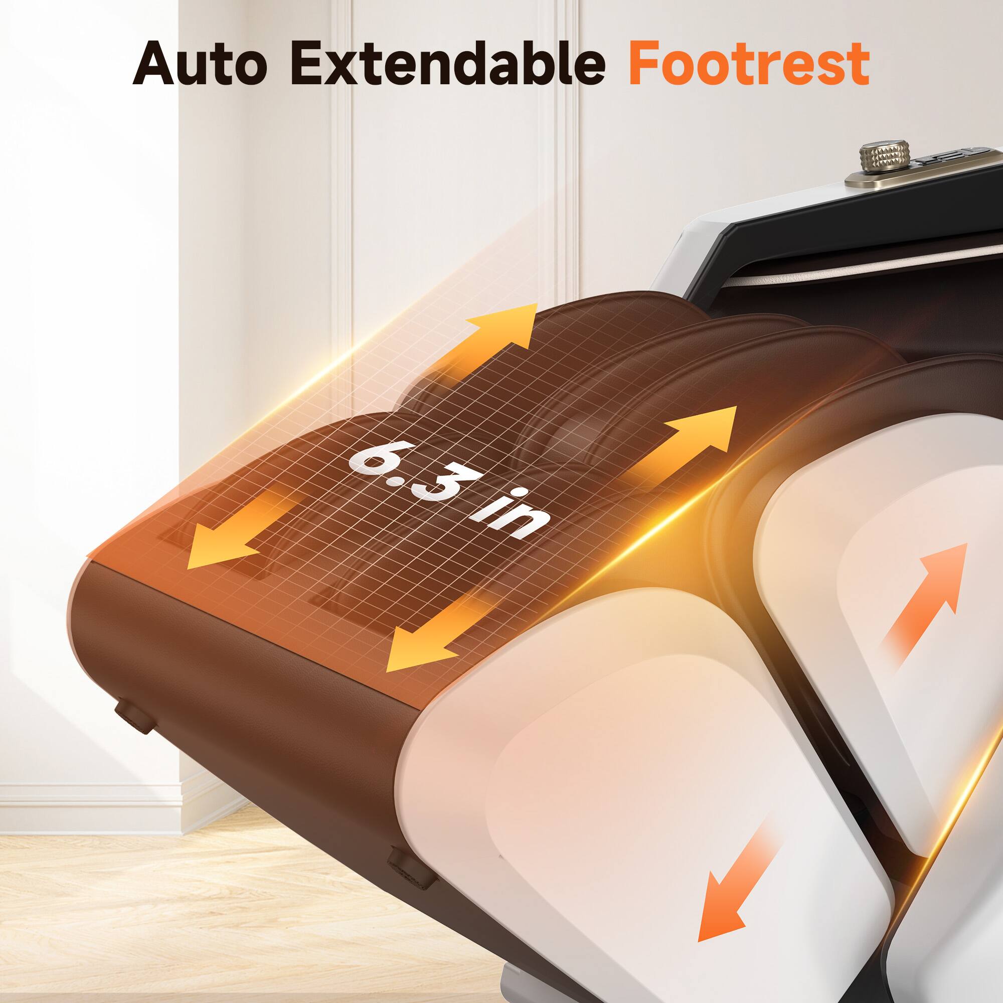 Auto Extendable Footrest 6.3 in
