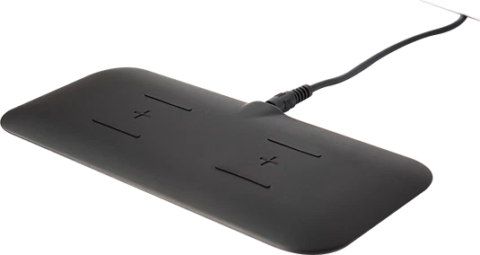 TYLT - Sabre Dual Wireless Charging Mat Fastest Dual Wireless Charger Premium Slim Design 15W Black - Black