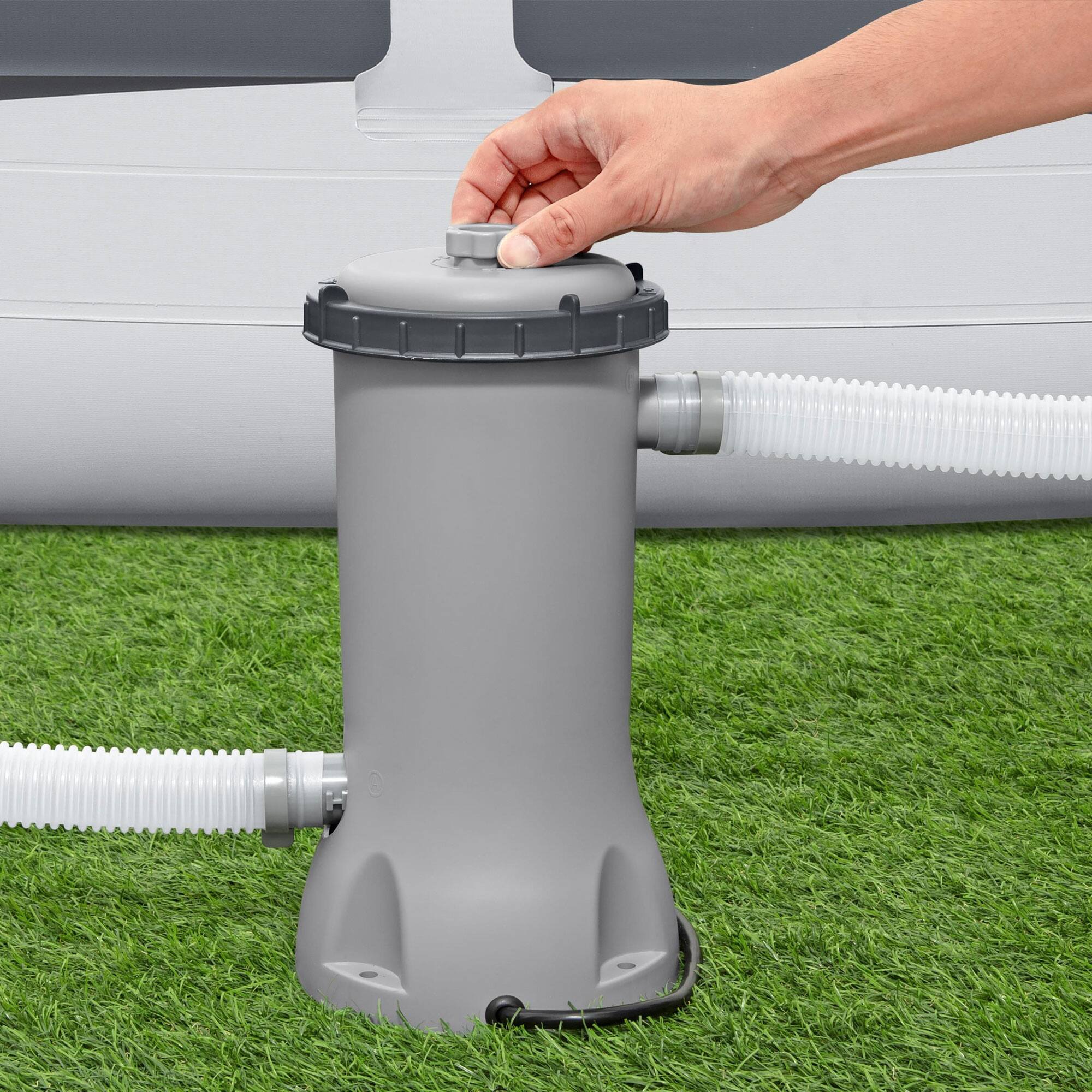 Alt View 3. Bestway - Bestway Flowclear 530 Gallons per Hour Above Ground Swimming Pool Filter Pump.