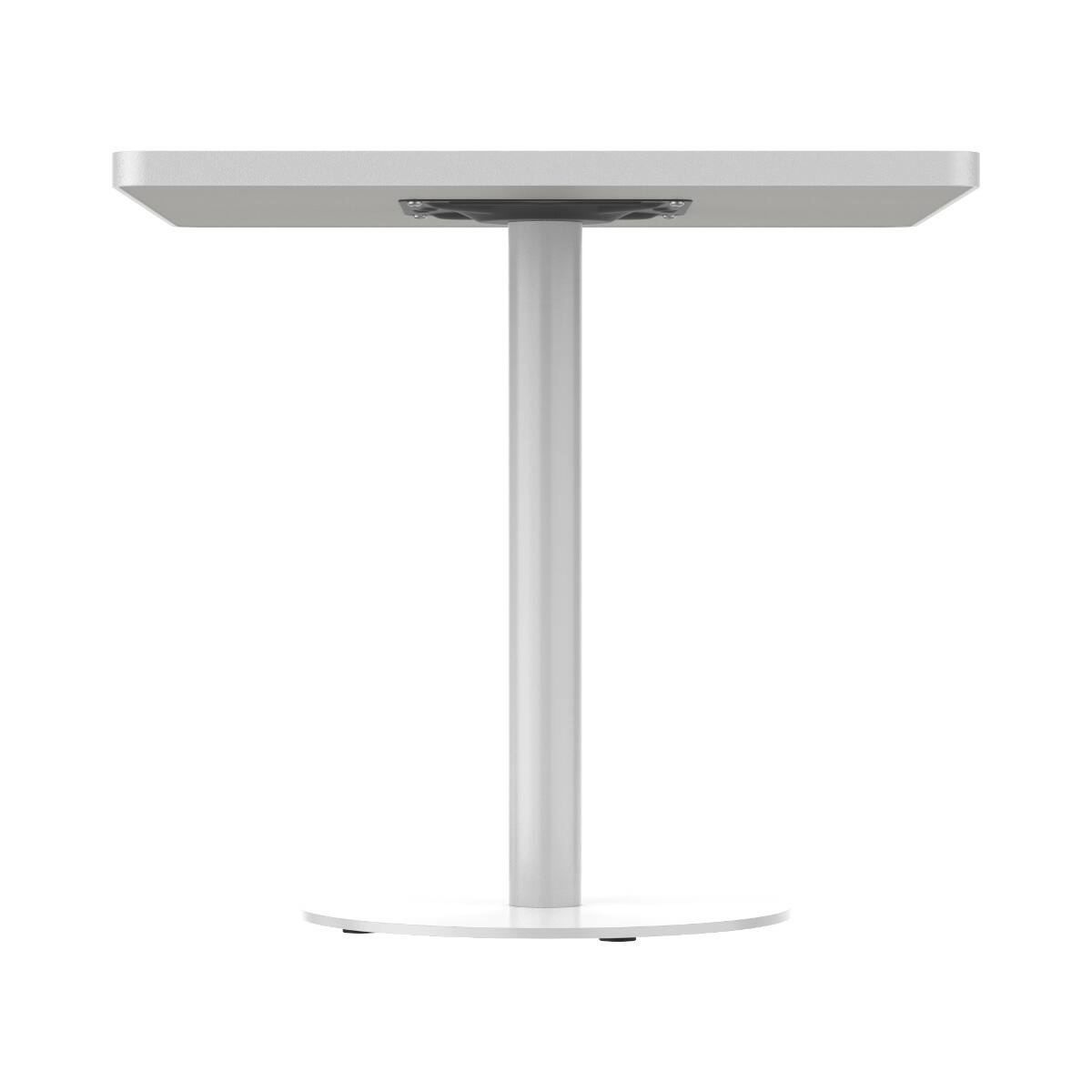 Alt View 1. Loheer - Loheer White Sintered Stone Dining Table, Square Marble Look Tabletop for Small Spaces - White.
