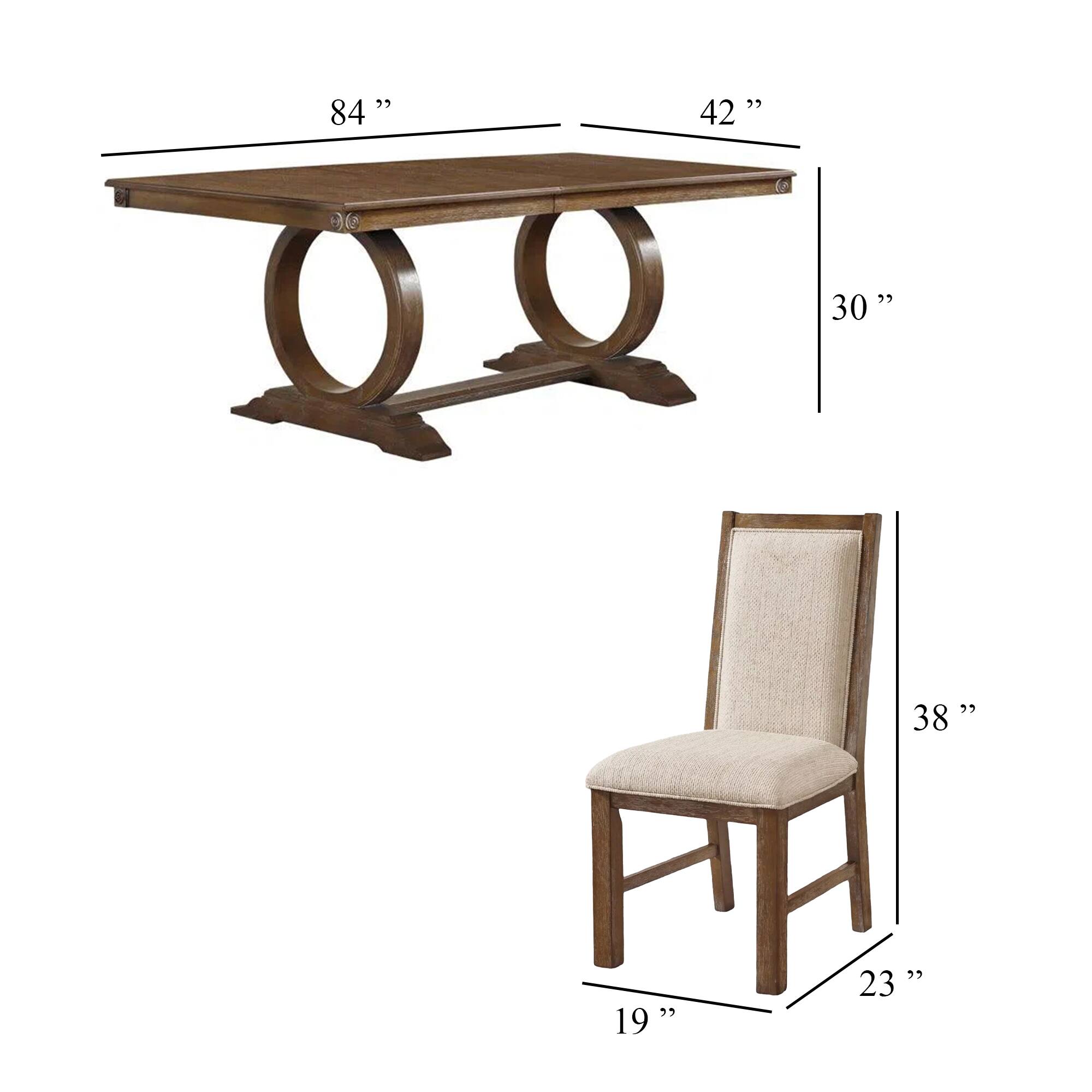 84"  
42"  
30"  
38"  
19"  
23"