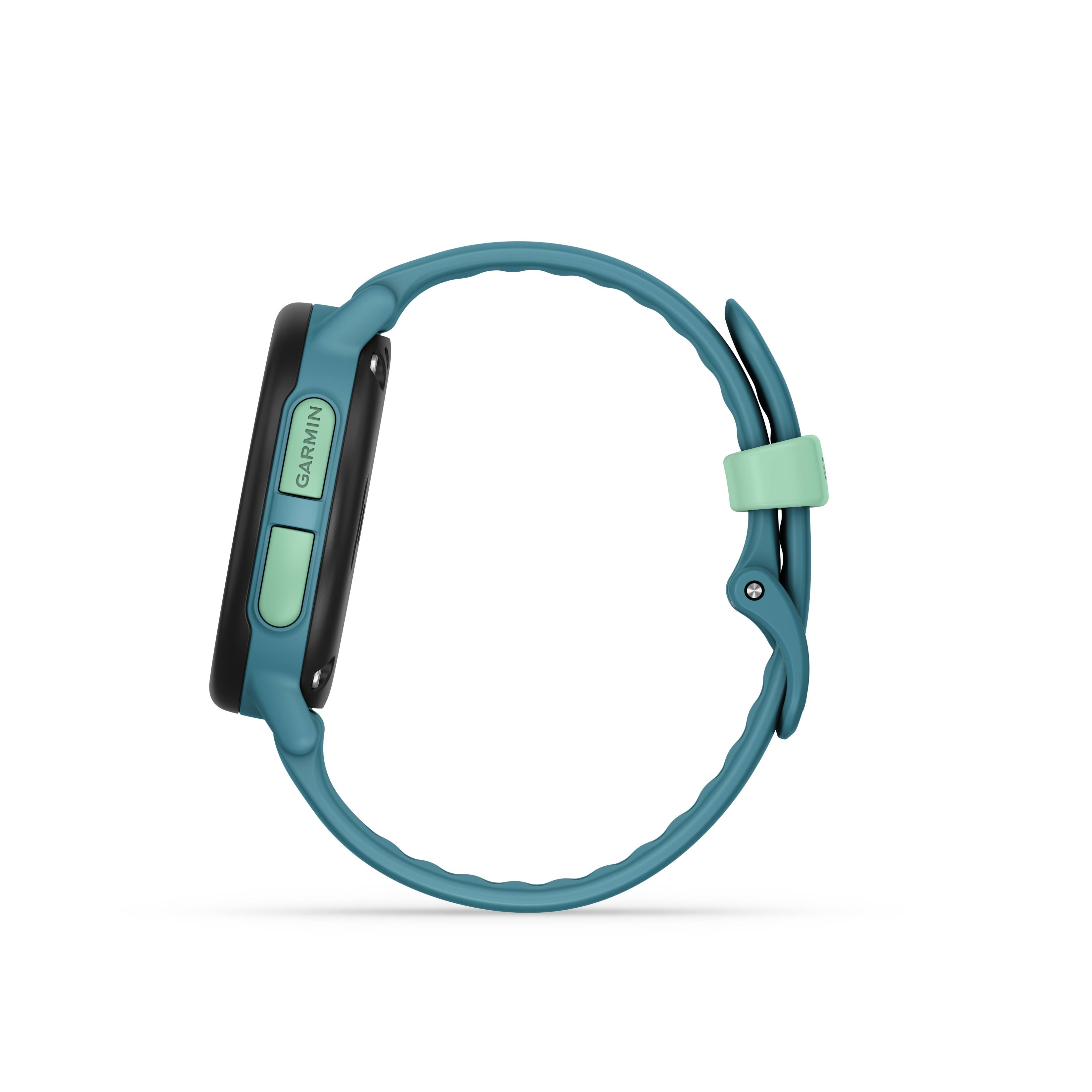 Alt View 6. Garmin - Bounce 2 GPS Kids Smartwatch 43mm Fiber-reinforced polymer - Turquoise.