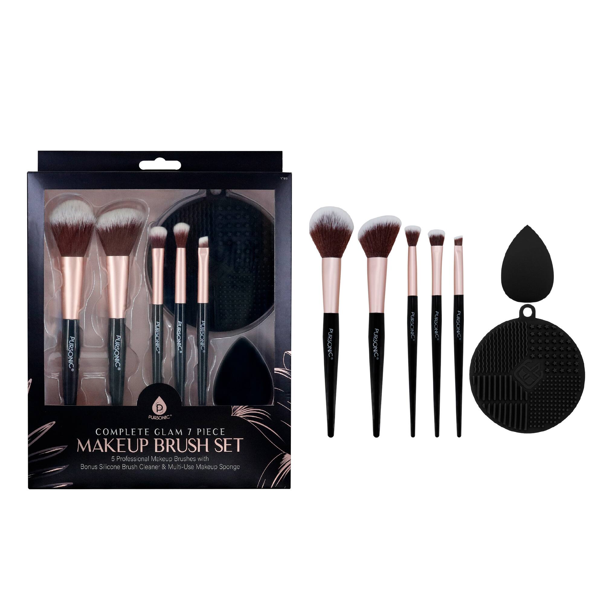 Pursonic - Complete Glam 7-Piece Makeup Brush Set