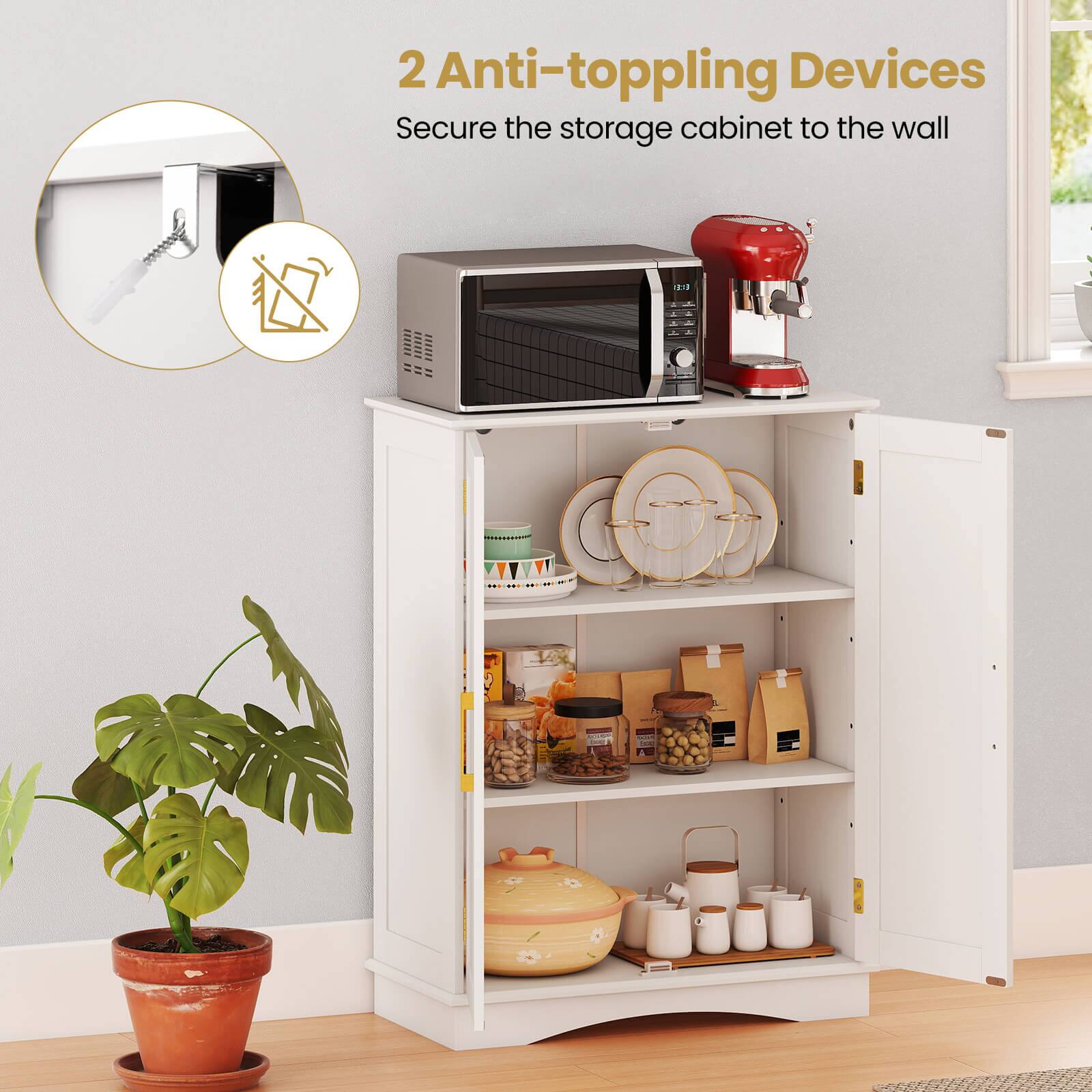 2 Anti-toppling Devices  
Secure the storage cabinet to the wall