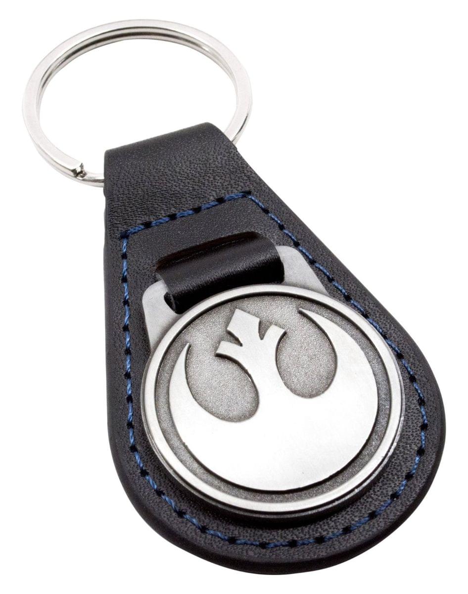 Front. Quantum Mechanix - Star Wars Rebel Alliance Insignia Key Ring - Black.