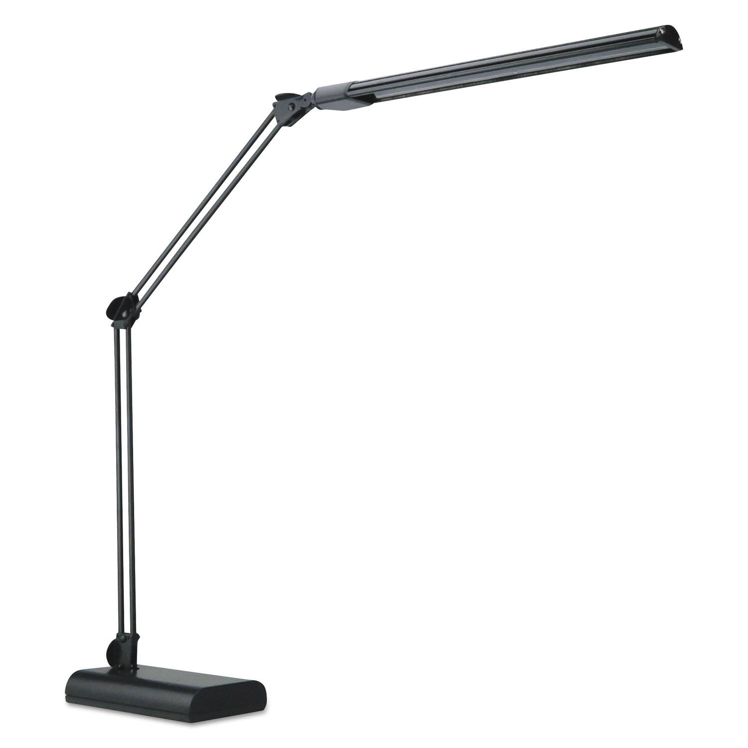 Angle. Alera - Adjustable LED Desk Lamp, 3.25w x 6d x 21.5h, Black.