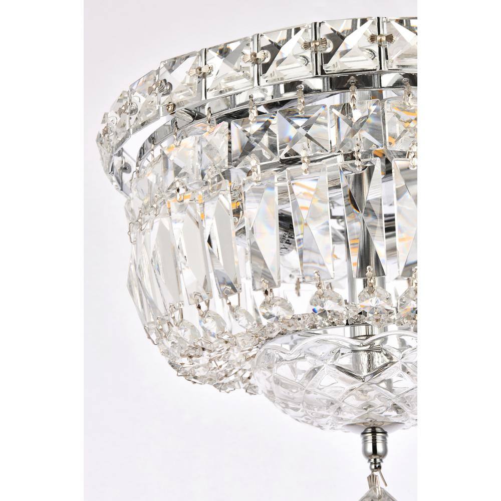 Alt View 2. Elegant Lighting - Tranquil 4 light Chrome Flush Mount Clear Royal Cut Crystal - Chrome.