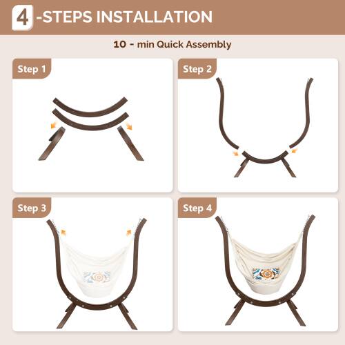 4-Steps Installation  
10-min Quick Assembly  
Step 1  
Step 2  
Step 3  
Step 4
