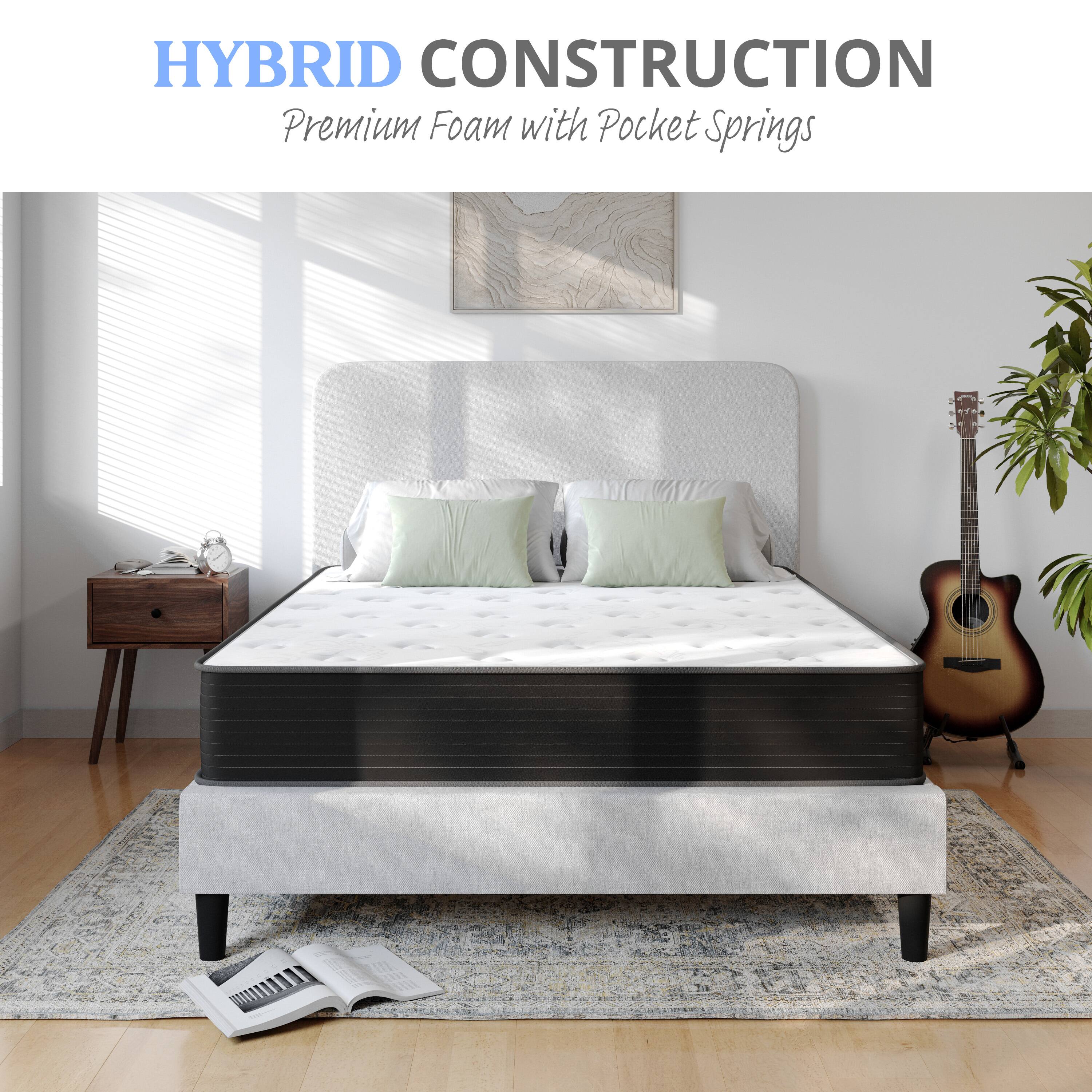 HYBRID CONSTRUCTION  
Premium Foam with Pocket Springs