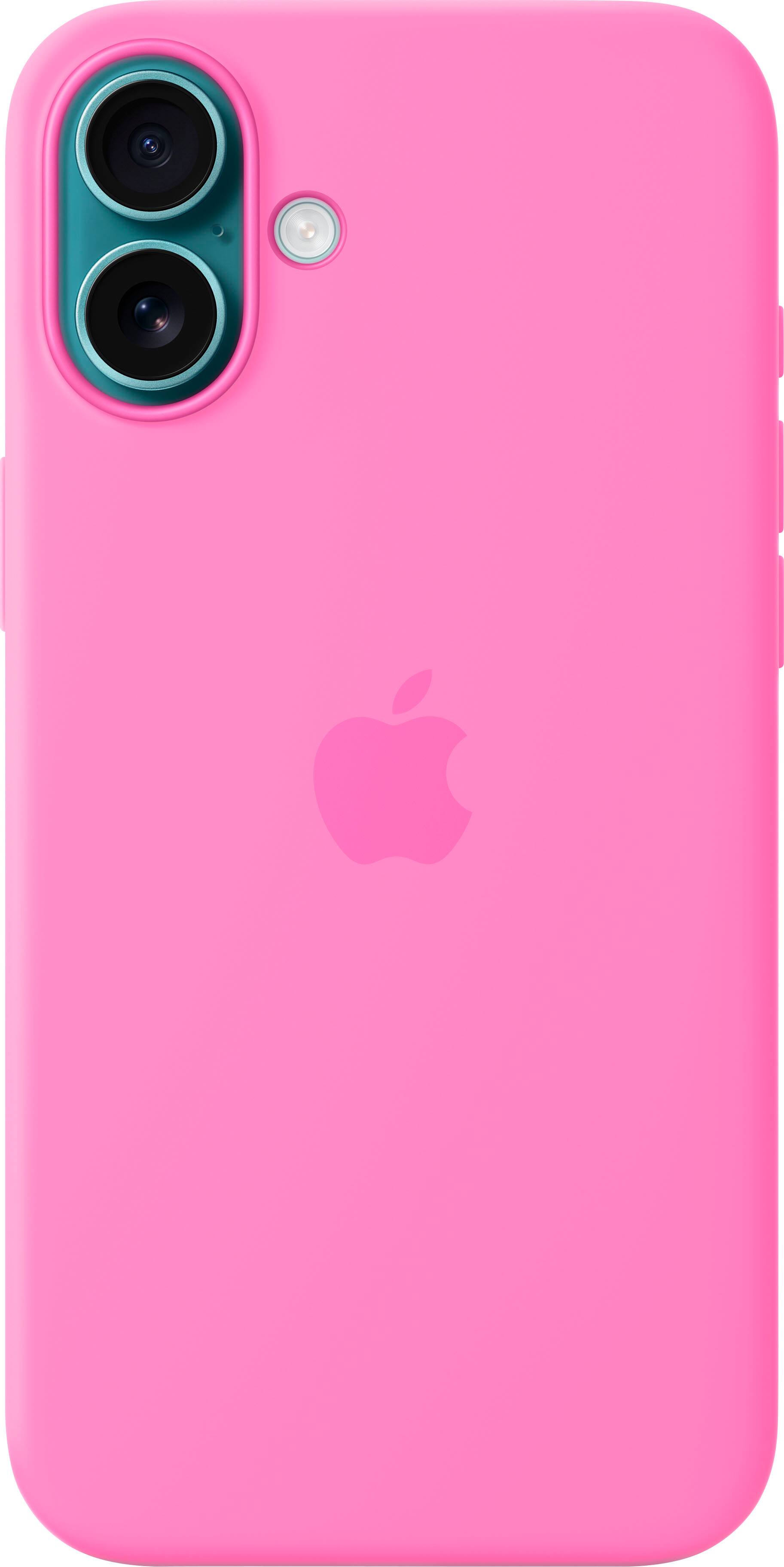 Left. Apple - iPhone 16 Plus Silicone Case with MagSafe - Peony.