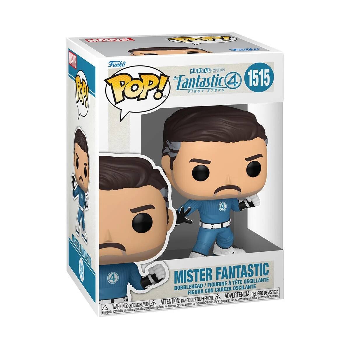 Sure, here is the corrected and grouped text from the image:

---

**Funko POP!**

**MARVEL STUDIOS**

**The Fantastic 4**

**1515**

**FIRST STEPS**

**MISTER FANTASTIC**

**BOBBLEHEAD / FIGURINE À TÊTE OSCILLANTE / FIGURA CON CABEZA OSCILANTE**

**WARNING: CHOKING HAZARD.** Small parts. Not for children under 3 years. **ADVERTENCIA:** PELOJO DE ASFIXIA. **ATTENTION:** PELIGRO DE ASFIXIA. **ADVERTENCIA:** PELOJO DE ASFIXIA. **ATTENTION:** PELIGRO DE ASFIXIA. **ADVERTENCIA:** PELOJO DE ASFIXIA. **ATTENTION:** PELIGRO DE ASFIXIA. **ADVERTENCIA:** PELOJO DE ASFIXIA. **ATTENTION:** PELIGRO DE ASFIXIA. **ADVERTENCIA:** PELOJO DE ASFIXIA. **ATTENTION:** PELIGRO DE ASFIXIA. **ADVERTENCIA:** PELOJO DE ASFIXIA. **ATTENTION:** PELIGRO DE ASFIXIA. **ADVERTENCIA:** PELOJO DE ASFIXIA. **ATTENTION:** PELIGRO DE ASFIXIA. **ADVERTENCIA:** PELOJO DE ASFIXIA. **ATTENTION:** PELIGRO DE ASFIXIA. **ADVERTENCIA:** PELOJO DE ASFIXIA. **ATTENTION:** PELIGRO DE ASFIXIA. **ADVERTENCIA:** PELOJO DE ASFIXIA. **ATTENTION:** PELIGRO DE ASFIXIA. **ADVERTENCIA:** PELOJO DE ASFIXIA. **ATTENTION:** PELIGRO DE ASFIXIA. **ADVERTENCIA:** PELOJO DE ASFIXIA. **ATTENTION:** PELIGRO DE ASFIXIA. **ADVERTENCIA:** PELOJO DE ASFIXIA. **ATTENTION:** PELIGRO DE ASFIXIA. **ADVERTENCIA:** PELOJO DE ASFIXIA. **ATTENTION:** PELIGRO DE ASFIXIA. **ADVERTENCIA:** PELOJO DE ASFIXIA. **ATTENTION:** PELIGRO DE ASFIXIA. **ADVERTENCIA:**