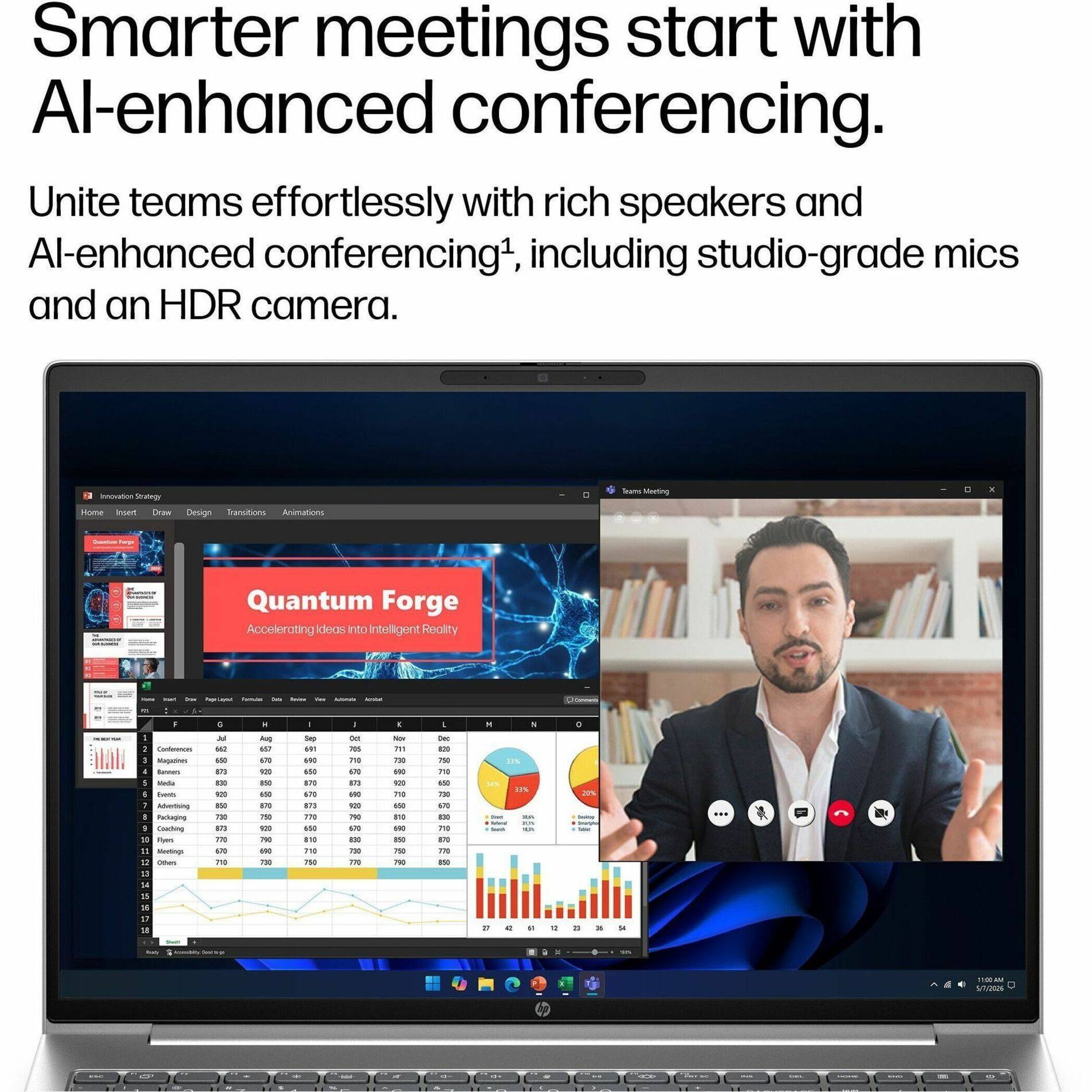 Smarter meetings start with AI-enhanced conferencing. Unite teams effortlessly with rich speakers and AI-enhanced conferencing, including studio-grade mics and an HDR camera.