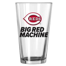Logo Brands - Cincinnati Reds 16oz. Team Slogan Pint Glass - Multicolor