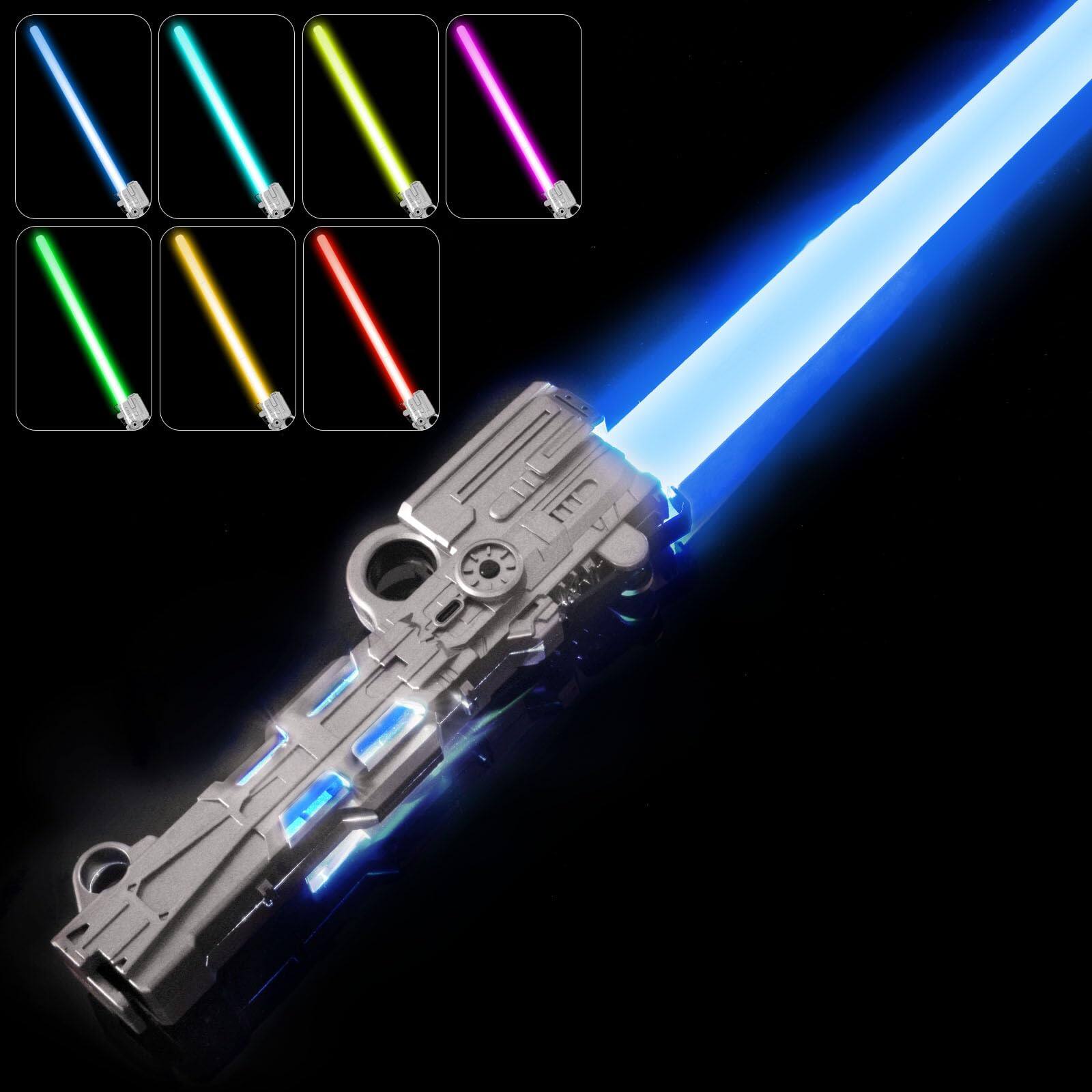 1pc Rechargeable Light Up Saber-silver
