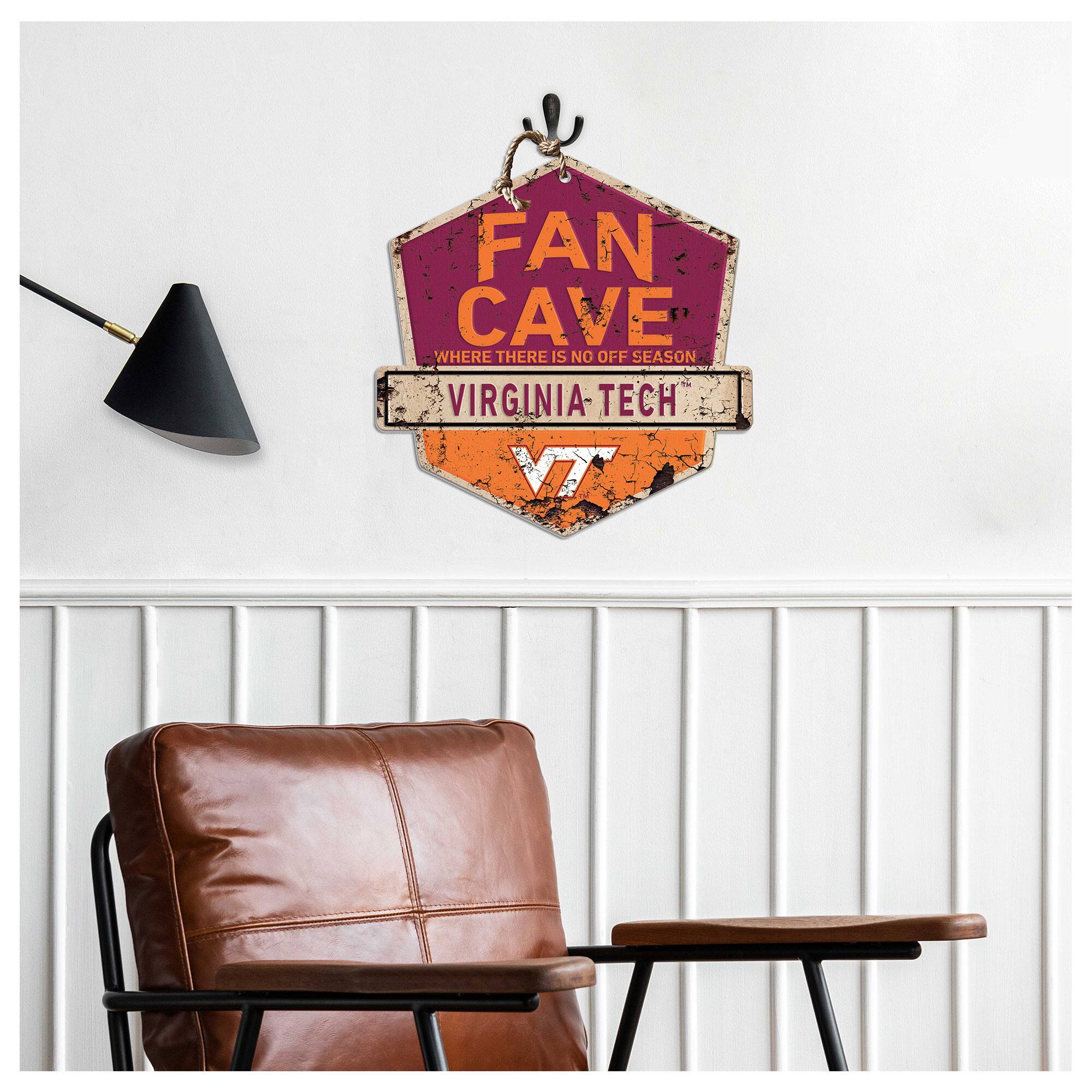 Jardine Virginia Tech Hokies Fan Cave Badge Sign Maroon 4941455 - Best Buy