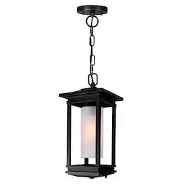 CWI Lighting - Granville 1 Light Outdoor Hanging Light - Black