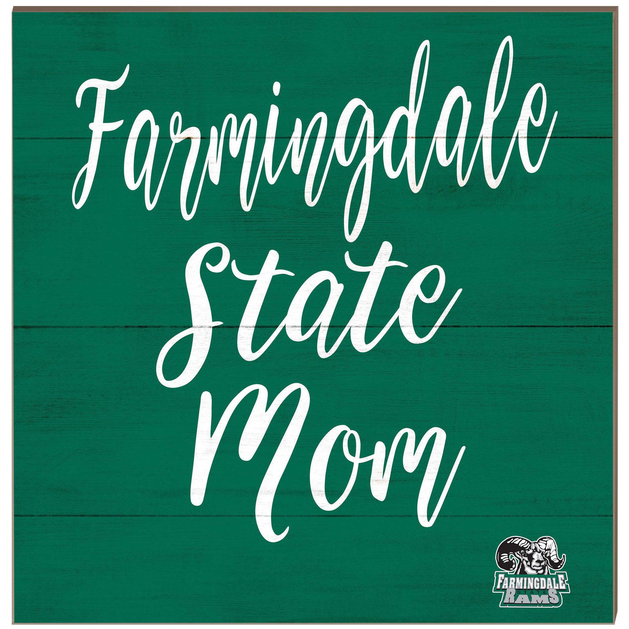 SUNY Farmingdale State Rams 10'' x 10'' Mom Plaque