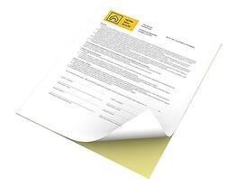 Xerox - Revolution 8.5" x 11" Carbonless Paper, 22 lbs., 250 Sheets/Ream, 10/Ream (3R12420) - White/Canary