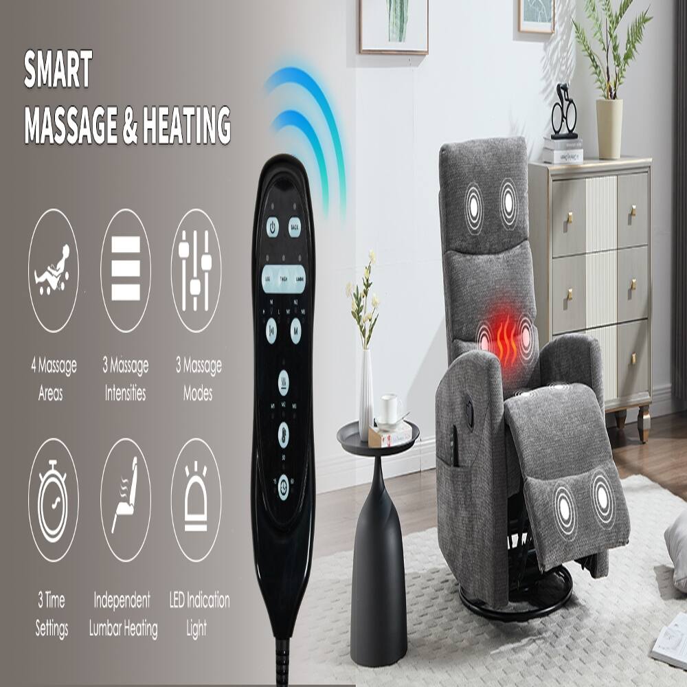 SMART MASSAGE & HEATING

4 Massage Areas  
3 Massage Intensities  
3 Massage Modes  
3 Time Settings  
Independent Lumbar Heating  
LED Indication Light