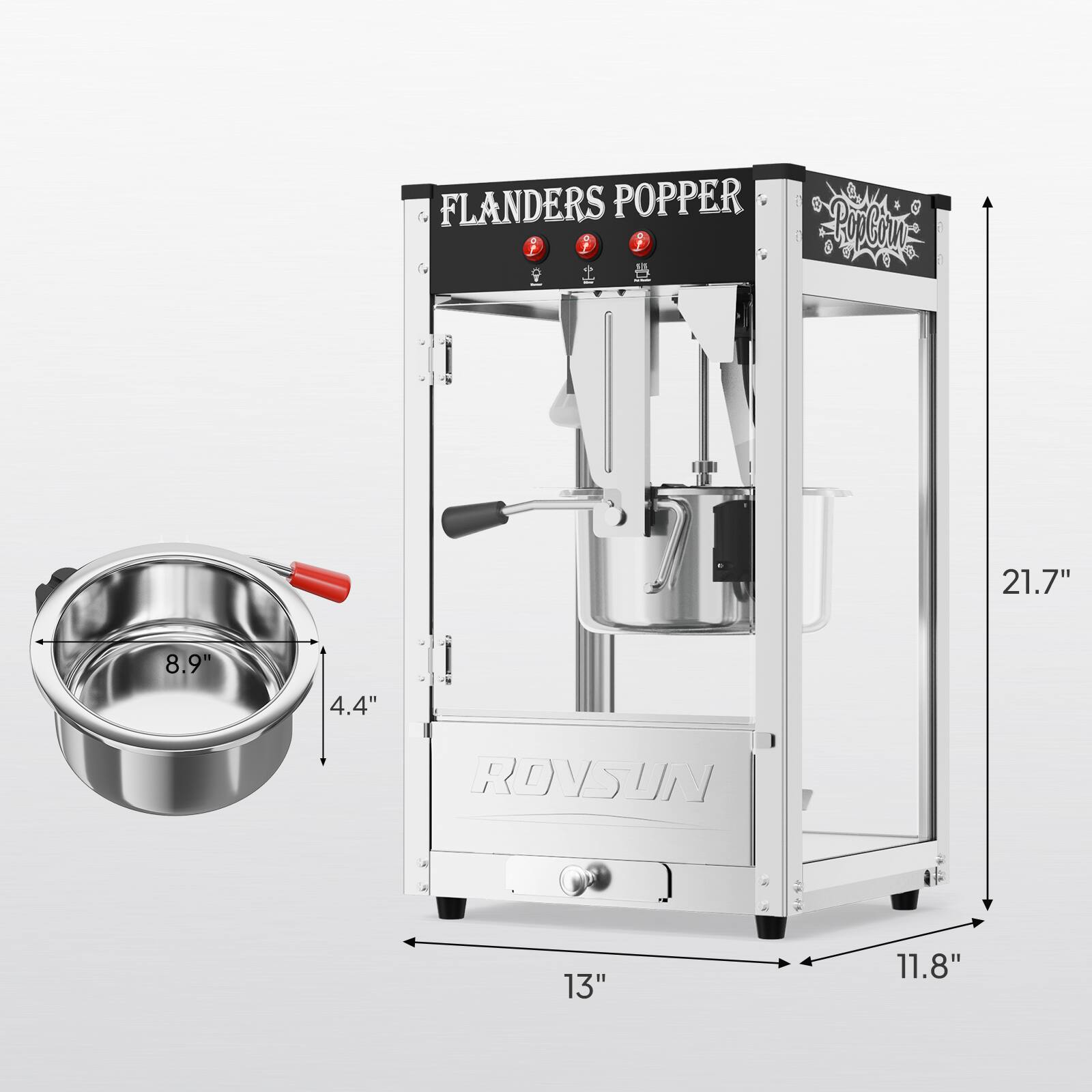 FLANDERS POPPER  
11 9  
PipChi  
21.7" 8.9" 4.4"  
RONSIN  
13" 11.8"