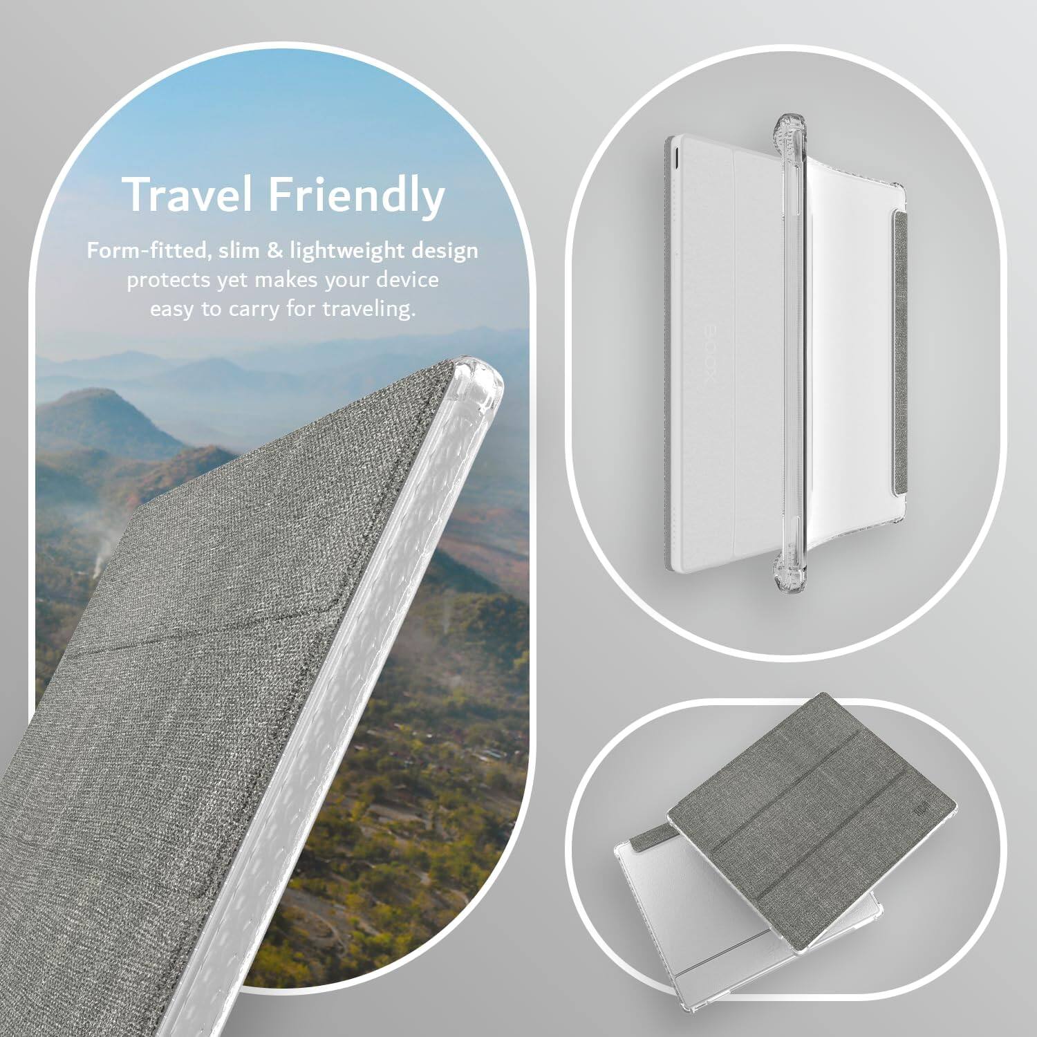 Travel Friendly

Form-fitted, slim & lightweight design protects yet makes your device easy to carry for traveling.