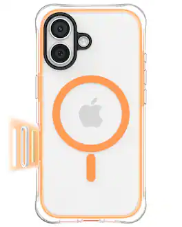 Ornarto - Air Case for iPhone 17 Clear with MagSafe | Camera Control Button | Built-in Air Phone Cover - Orange