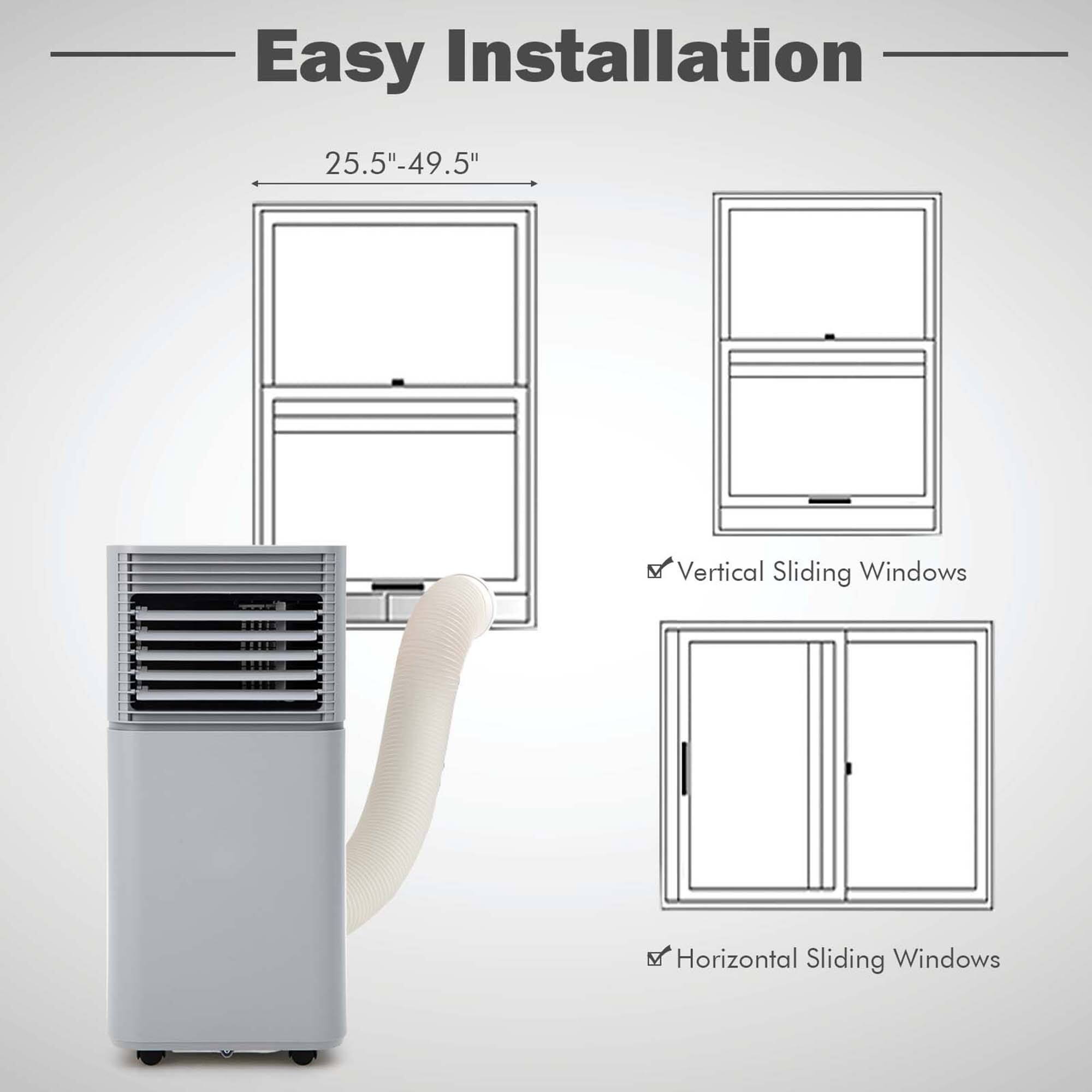Easy Installation, 25.5"-49.5", Vertical Sliding Windows, Horizontal Sliding Windows