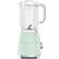 Front. SMEG - SMEG BLF01 Countertop 4-Speed Blender, 48 oz - Pastel Green.